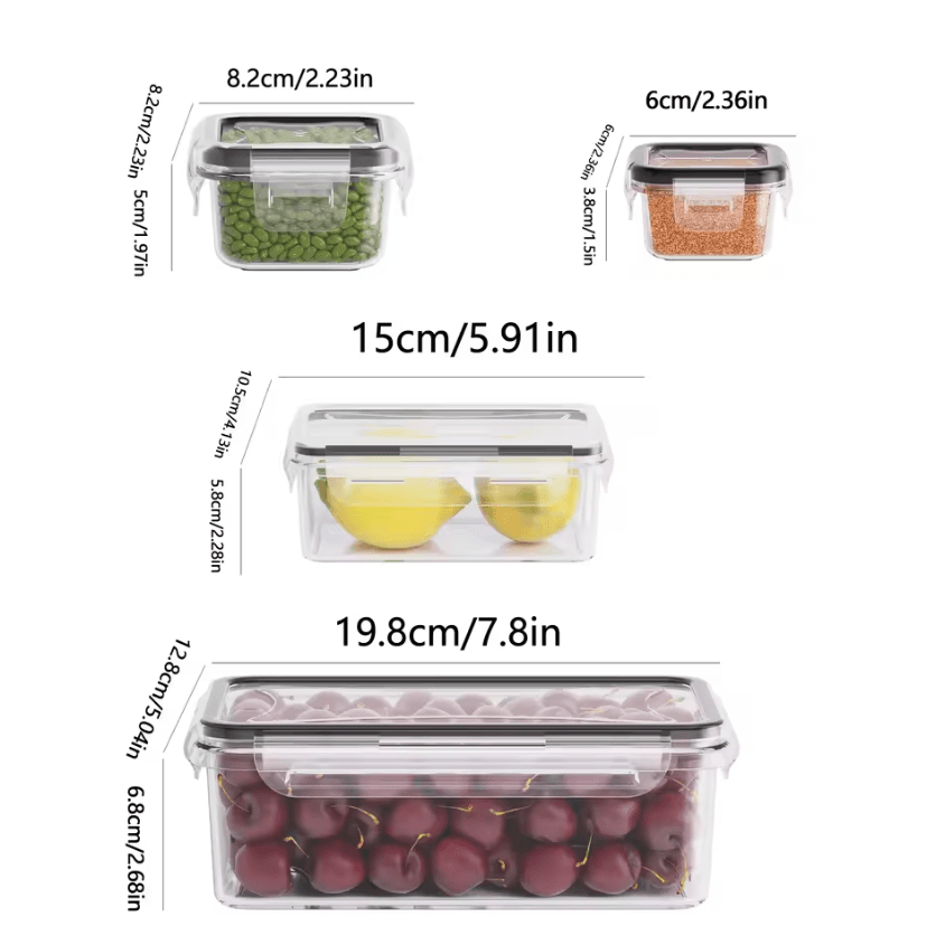 FreshLock Pantry Container Set  4Piece Airtight Food Storage Containers 1