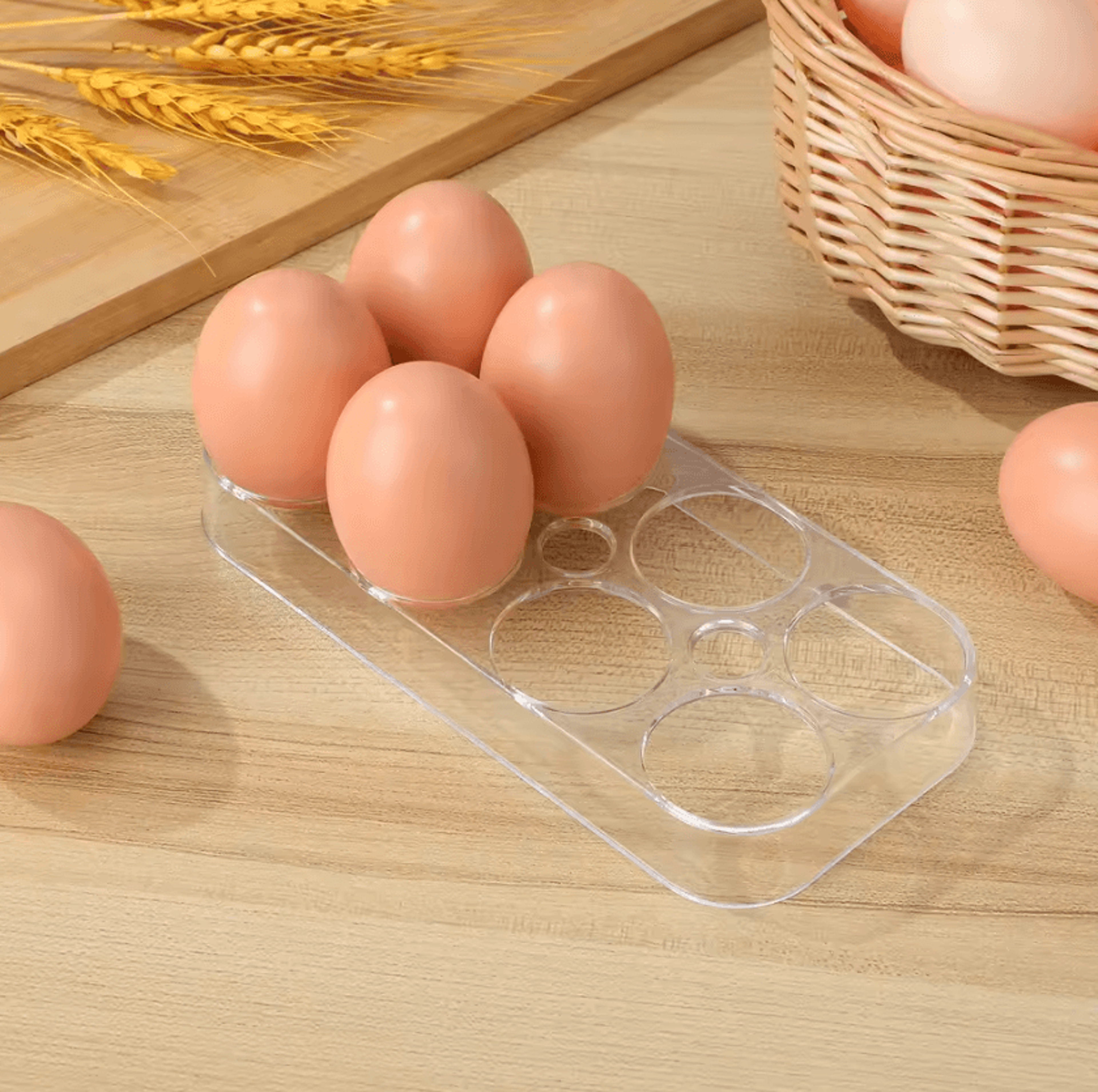 Refrigerator Egg Storage Box  Stackable Egg Holder Tray 0