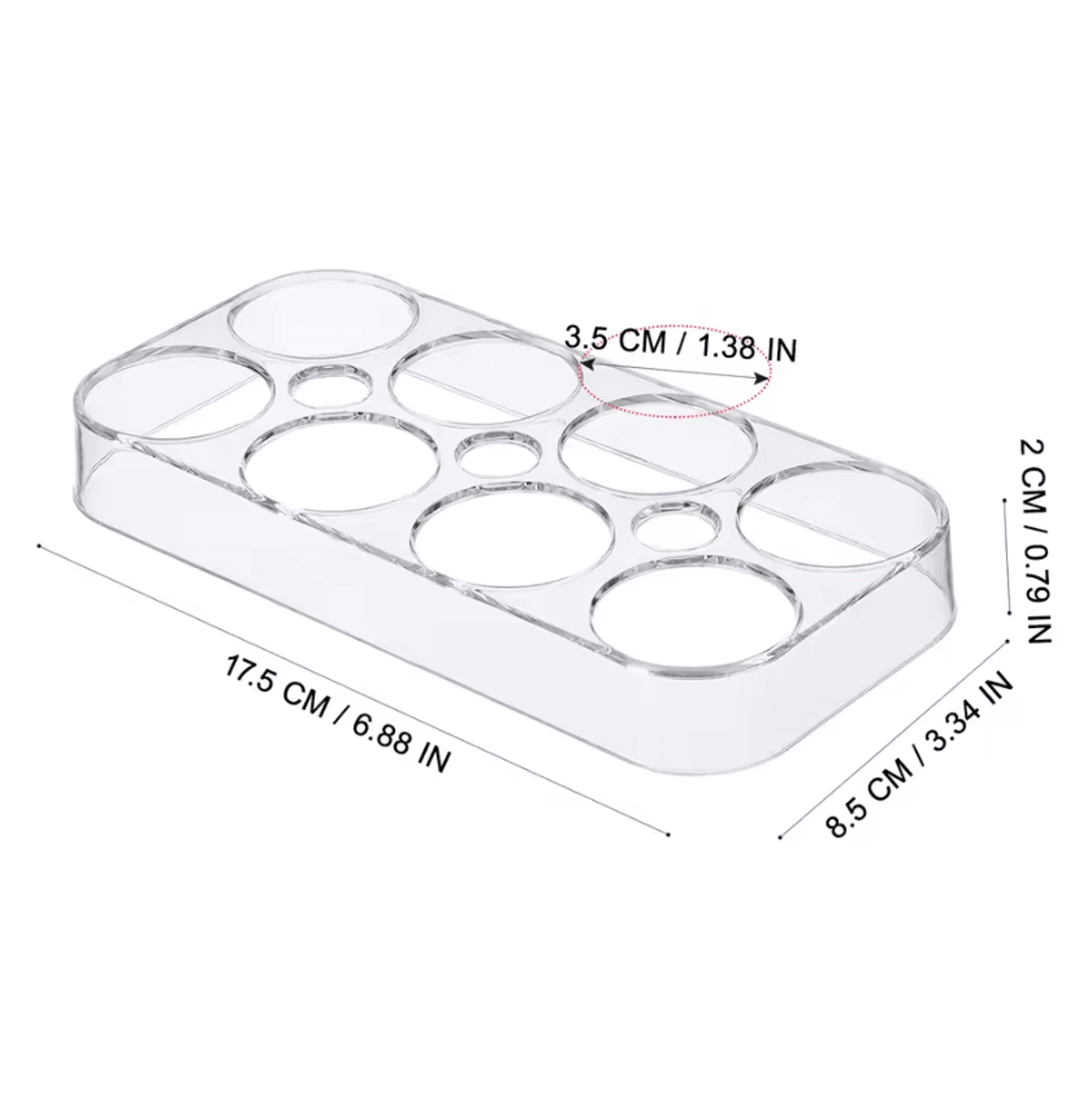 Refrigerator Egg Storage Box  Stackable Egg Holder Tray 6