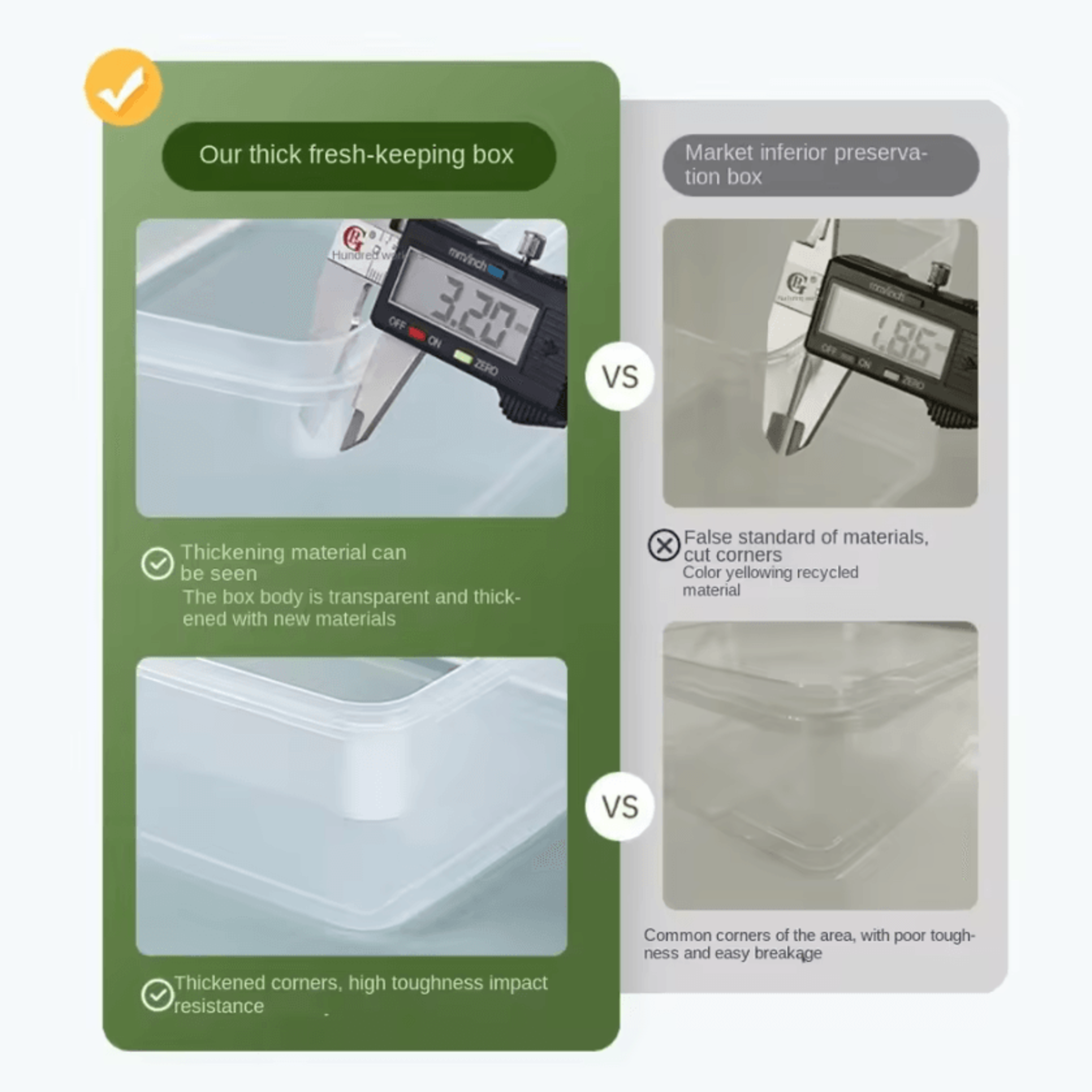 FreshLock Transparent Food Storage Container 1