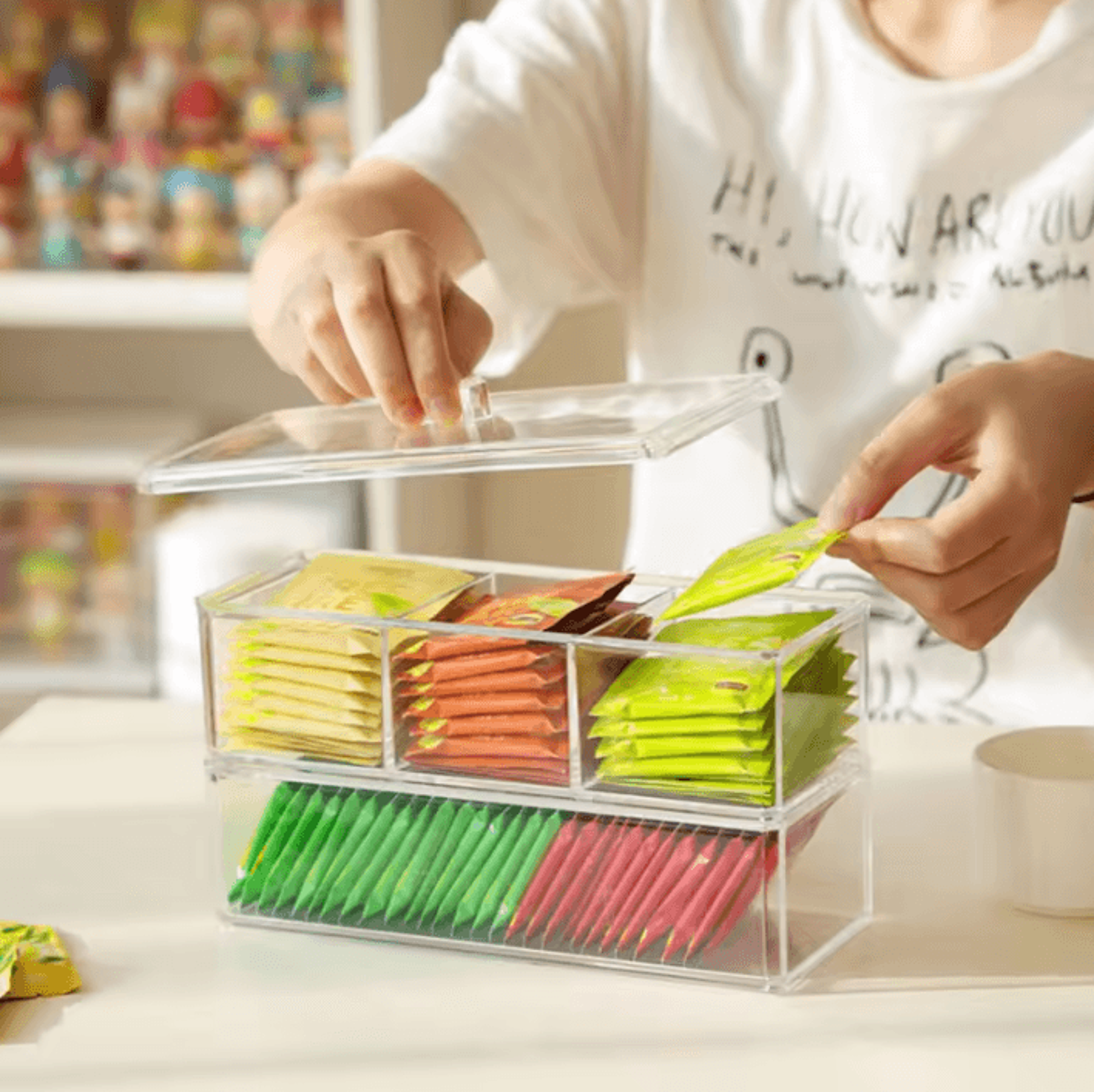ClearBrew Tea  Coffee Organizer Storage Box 2