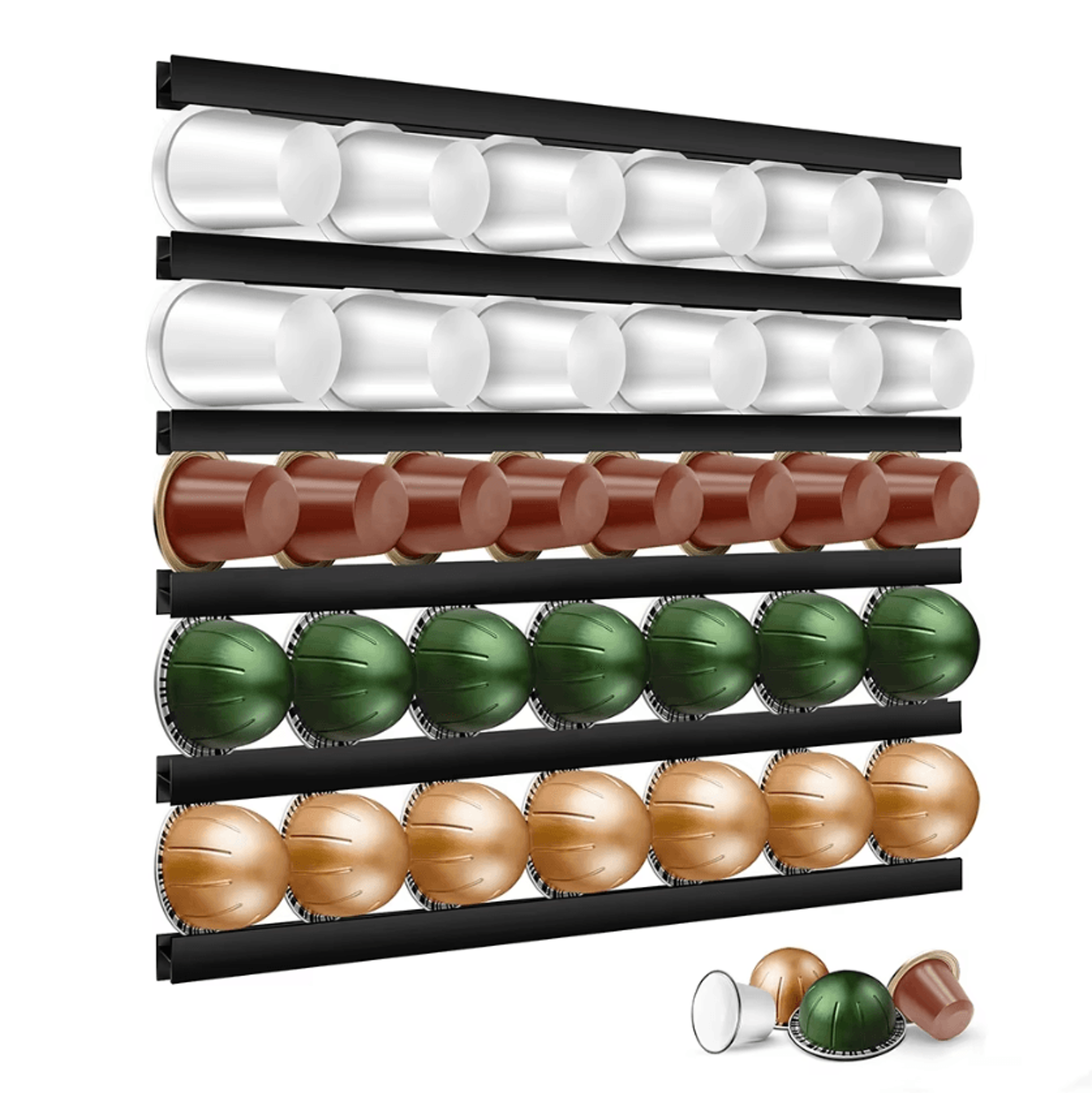 Universal Coffee Pod Storage Rack For KCup Nespresso  Dolce Gusto 0