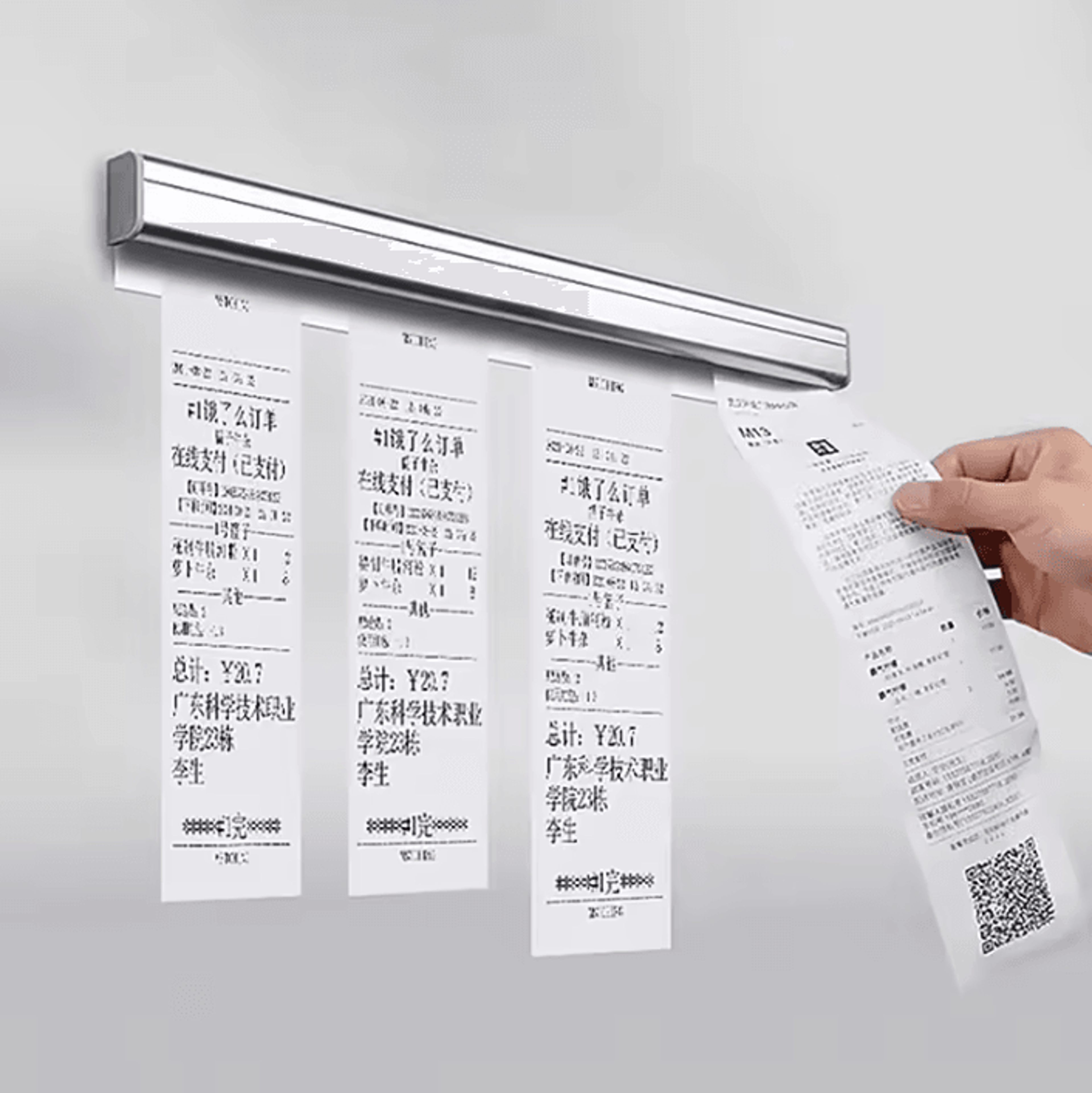 OrderFlow Ticket  Receipt Hanging Rack Bar 1