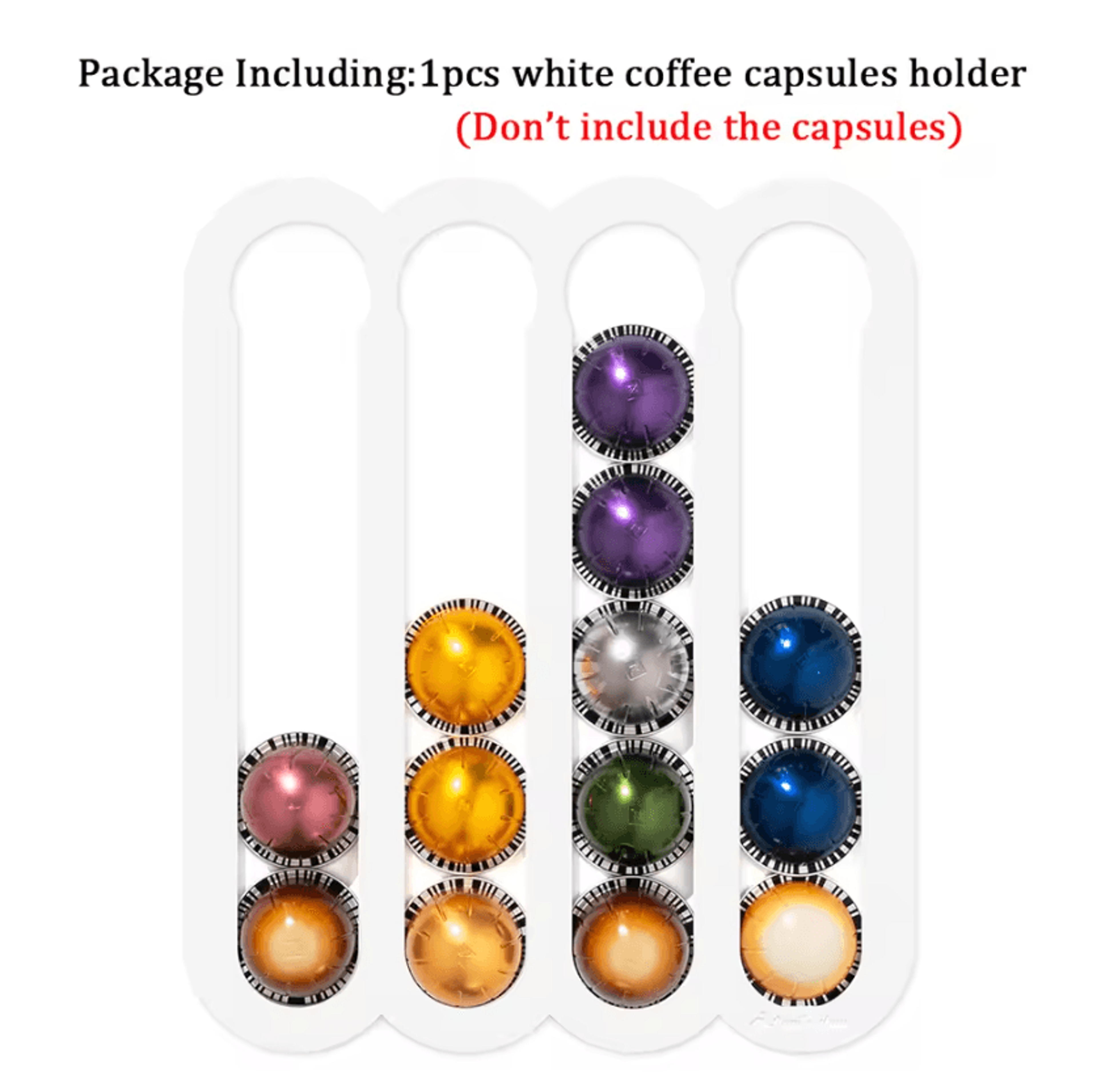 Acrylic Coffee Pod Organizer For Vertuo Capsules  SpaceSaving Countertop Holder 5