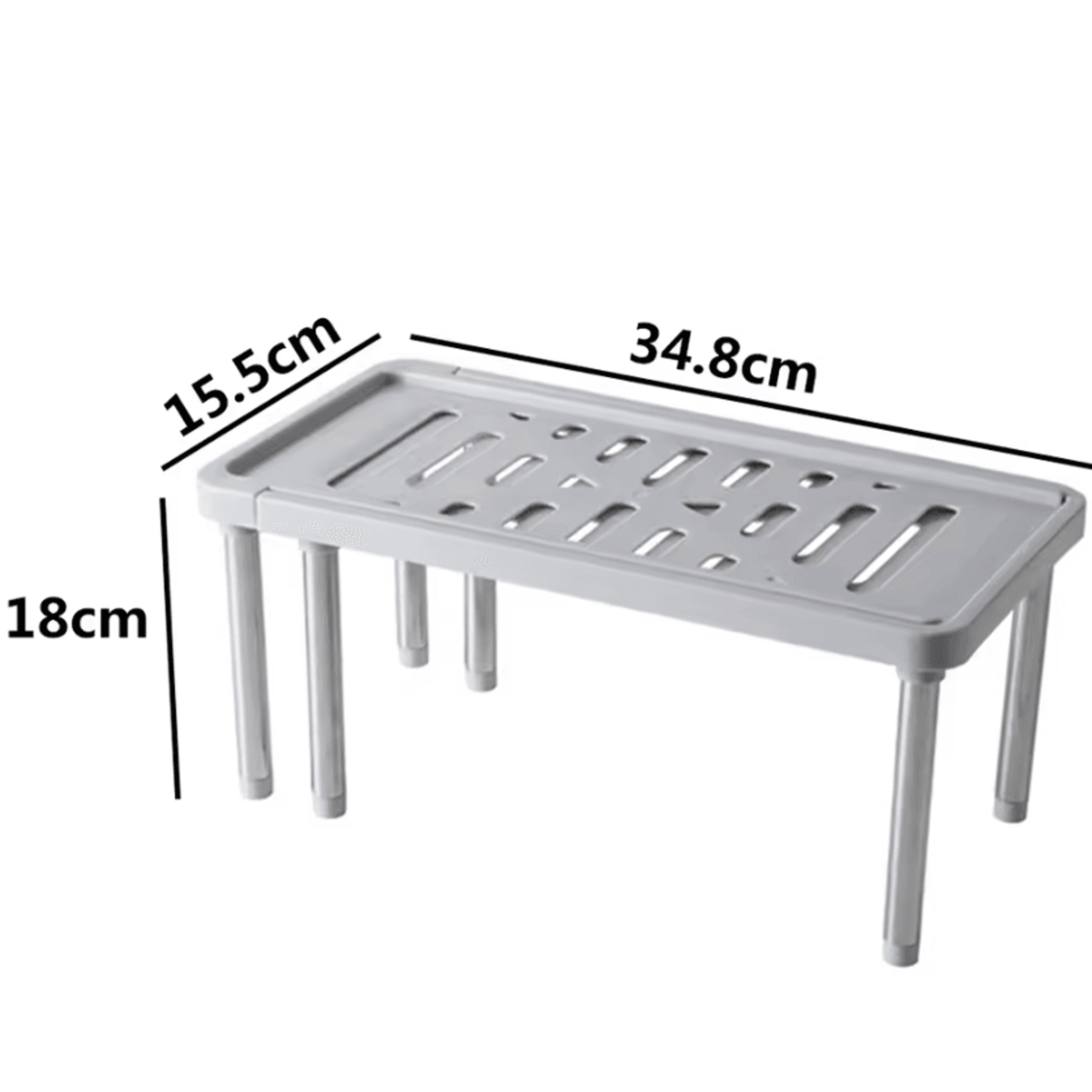 Adjustable Telescopic Storage Rack  Expandable Under Sink  Kitchen Organizer Shelf 4
