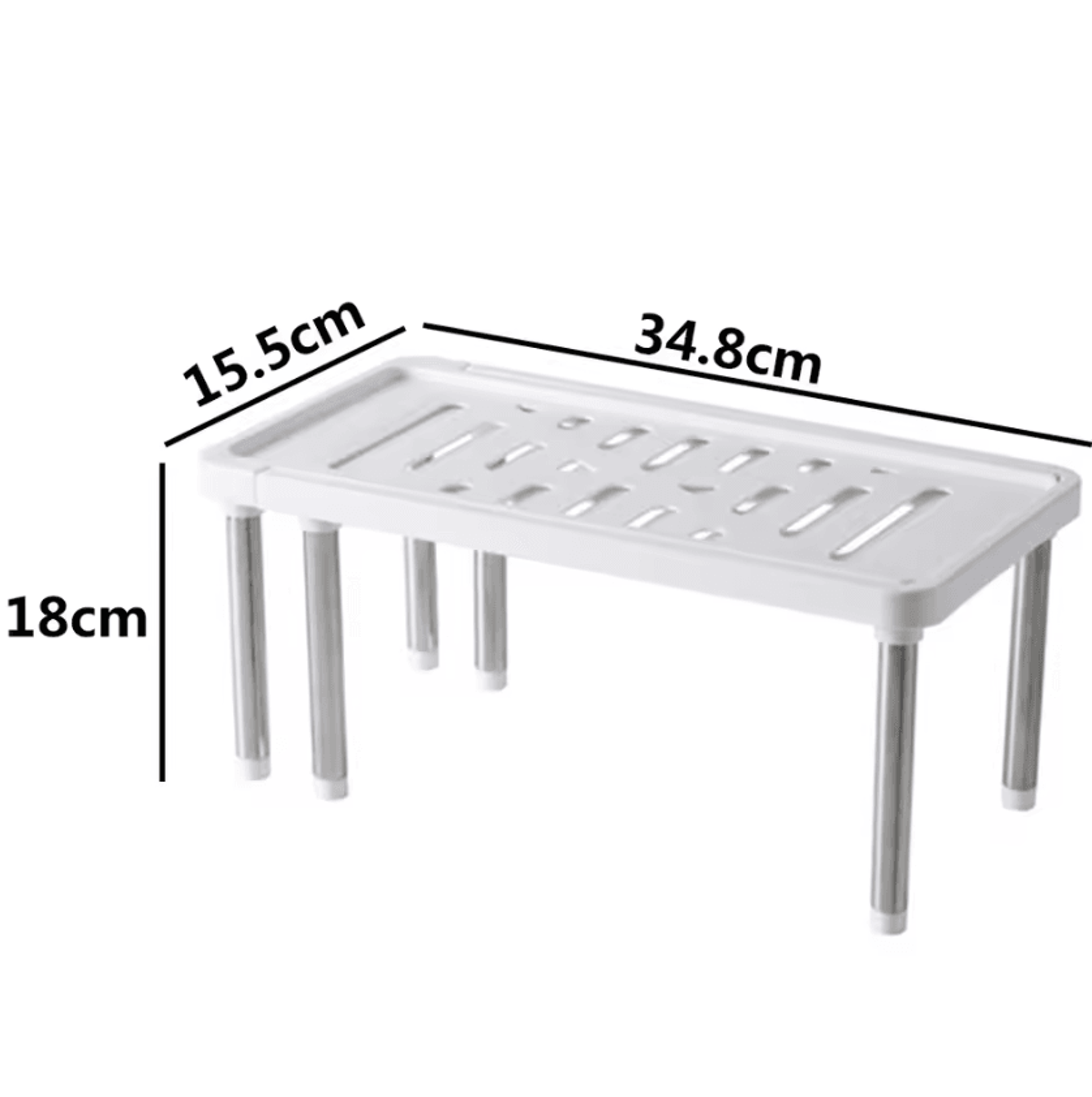 Adjustable Telescopic Storage Rack  Expandable Under Sink  Kitchen Organizer Shelf 5