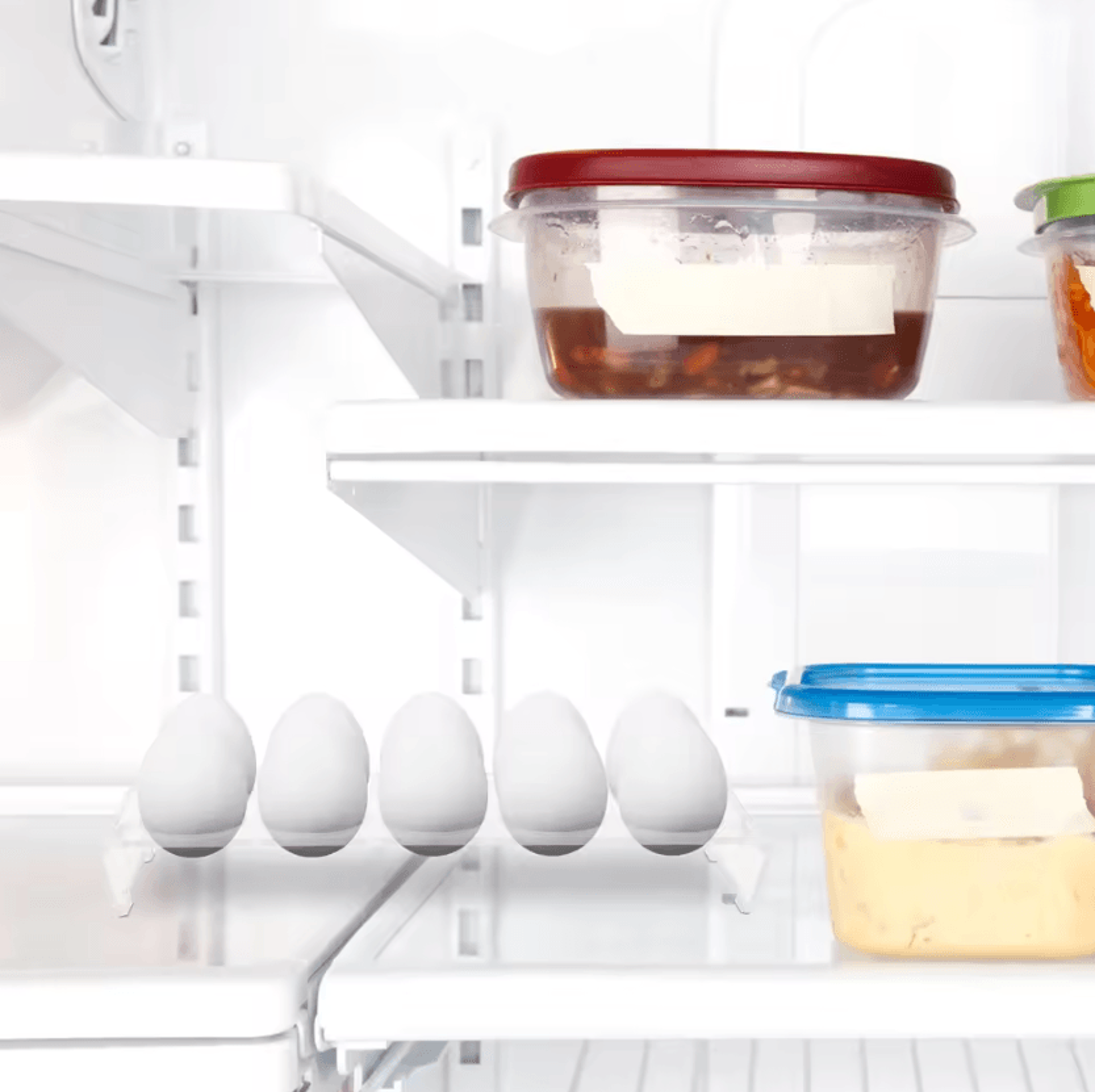 Clear Acrylic Refrigerator Egg Organizer  Stackable Egg Storage Container 2