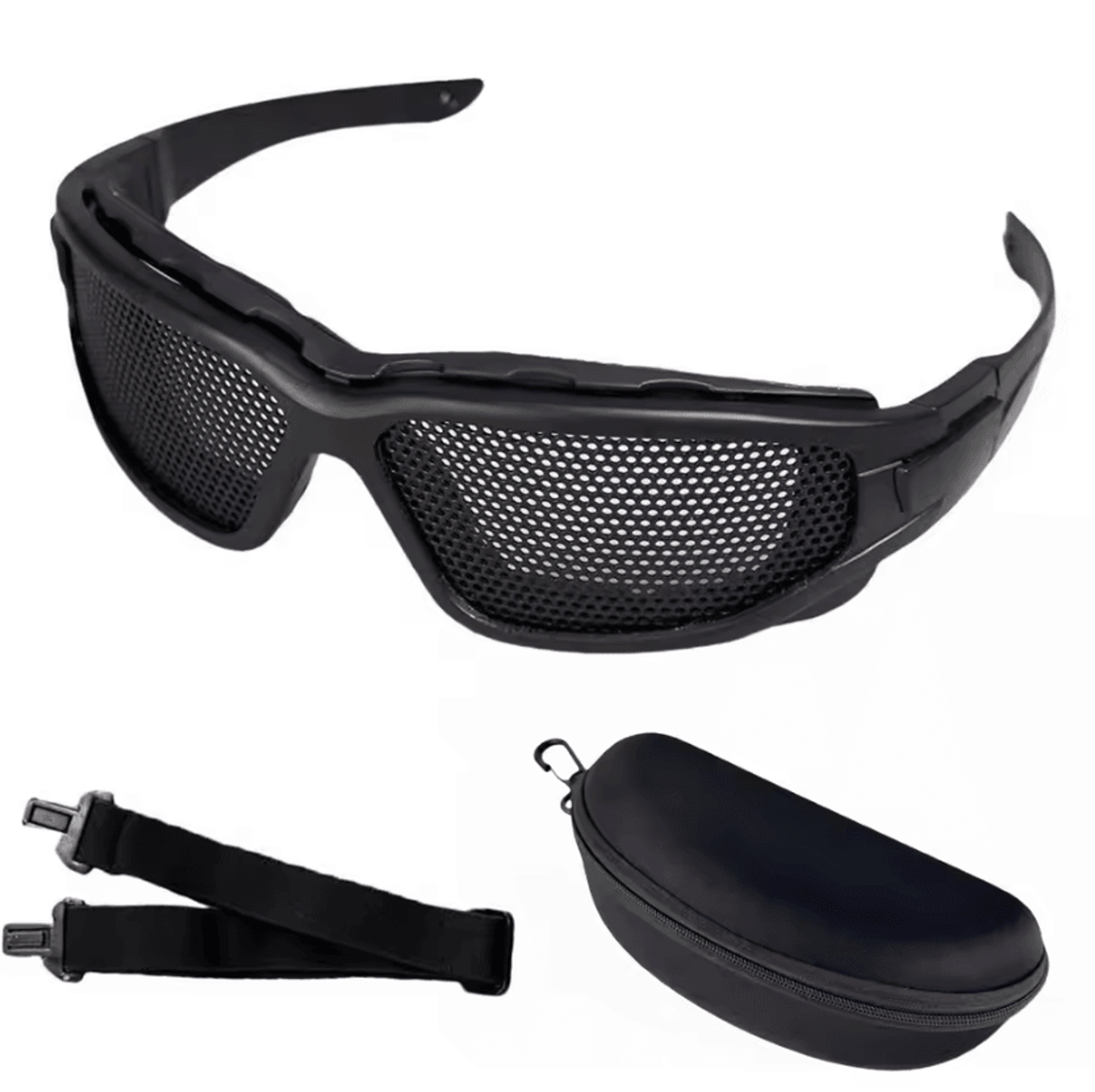 Tactical Protective Goggles With Steel Mesh Lens For Outdoor Sports  Safety 5