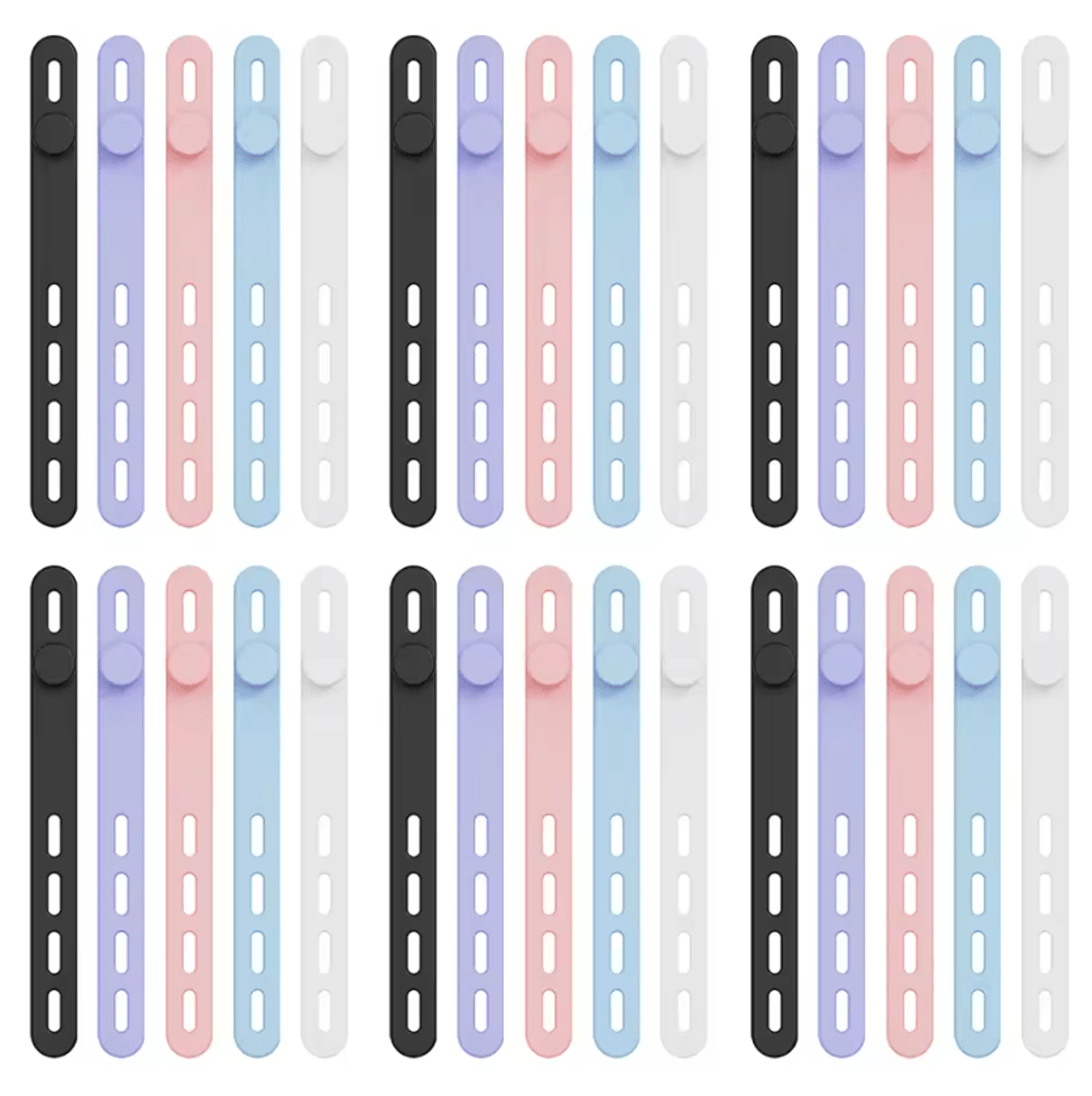 30Piece Reusable Silicone Cable Ties For Organized Cords  ClutterFree Spaces 5