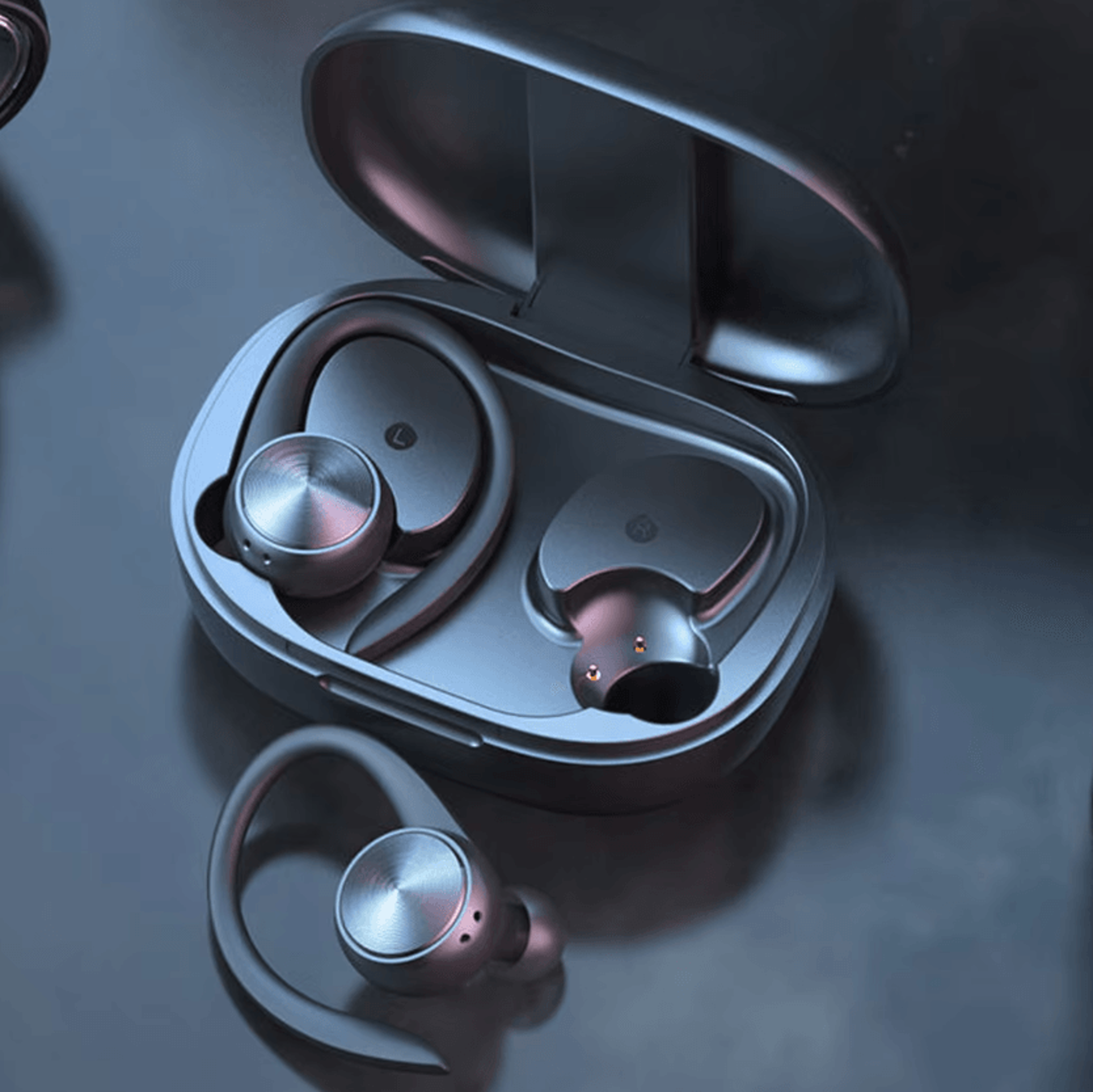 Bluetooth 50 Sports Earbuds With Charging Case  Secure Ear Hooks 1