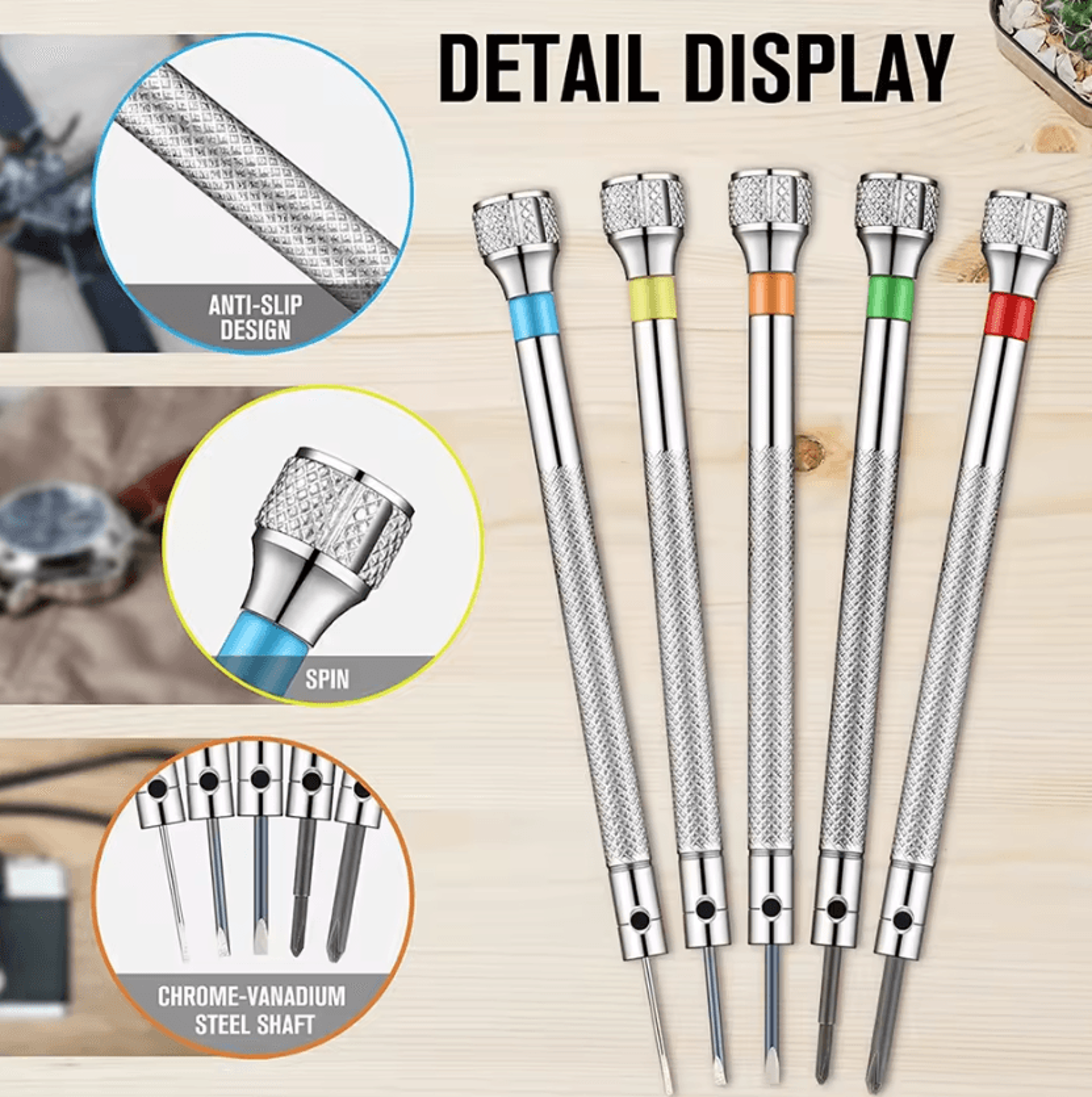 Professional Precision Screwdriver Set 0620mm Micro Screwdriver Kit For Watch  Electronics Repair 4