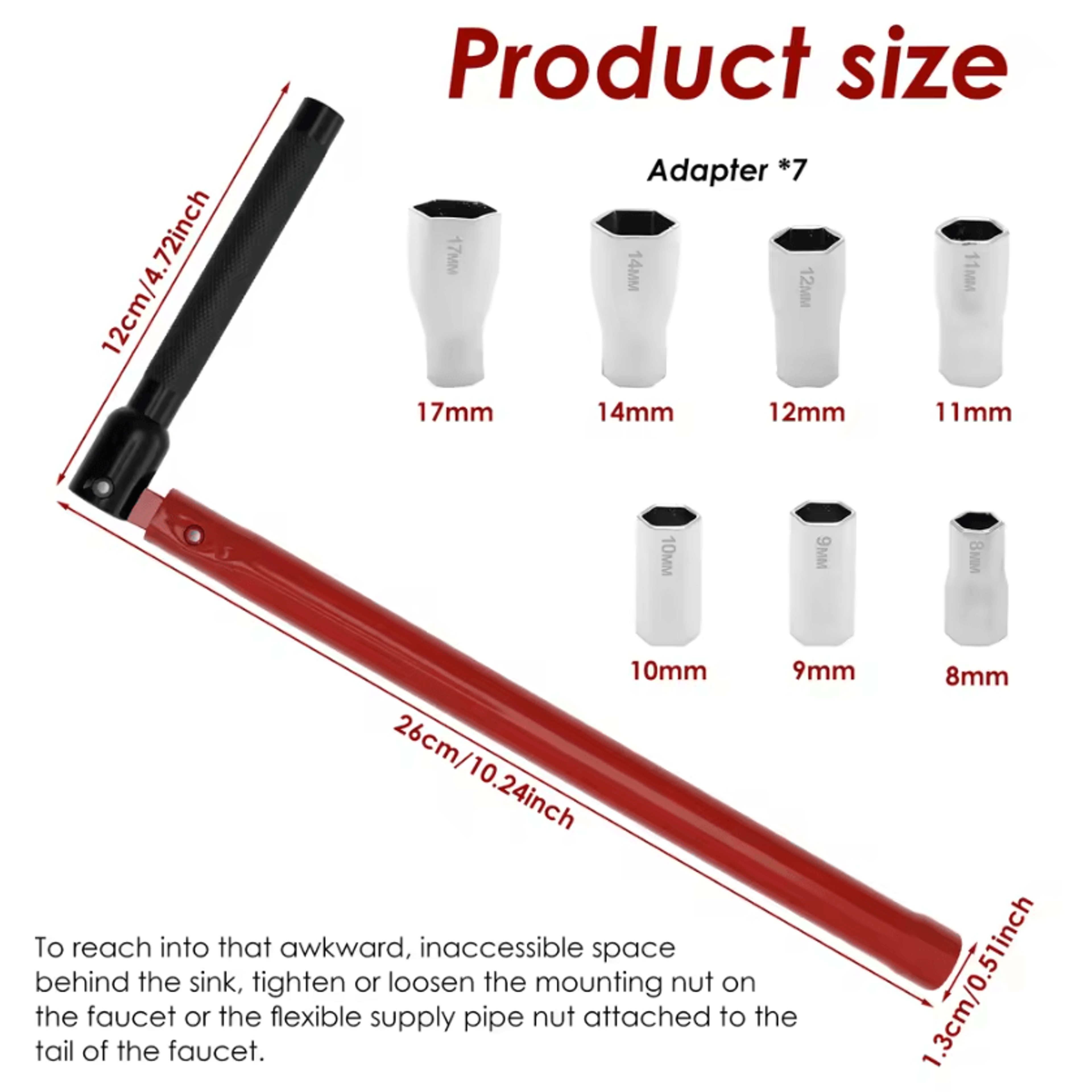 Multifunction Sink Faucet Wrench Tap Installation Tool For Kitchen  Bathroom Repairs 6