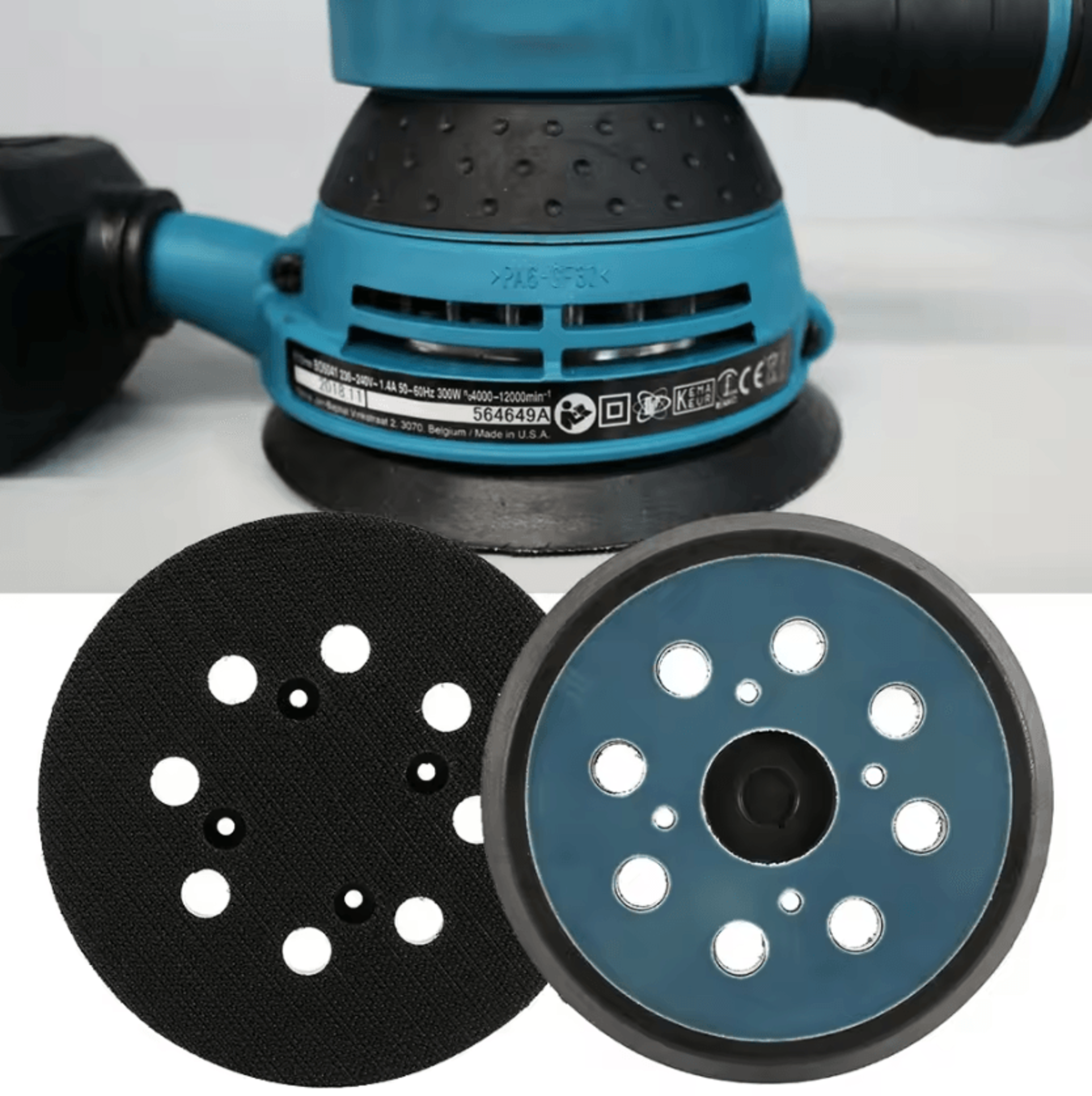 5Inch 125mm Hook  Loop Sanding Backing Pad  8Hole Orbital Sander Replacement Disc 0