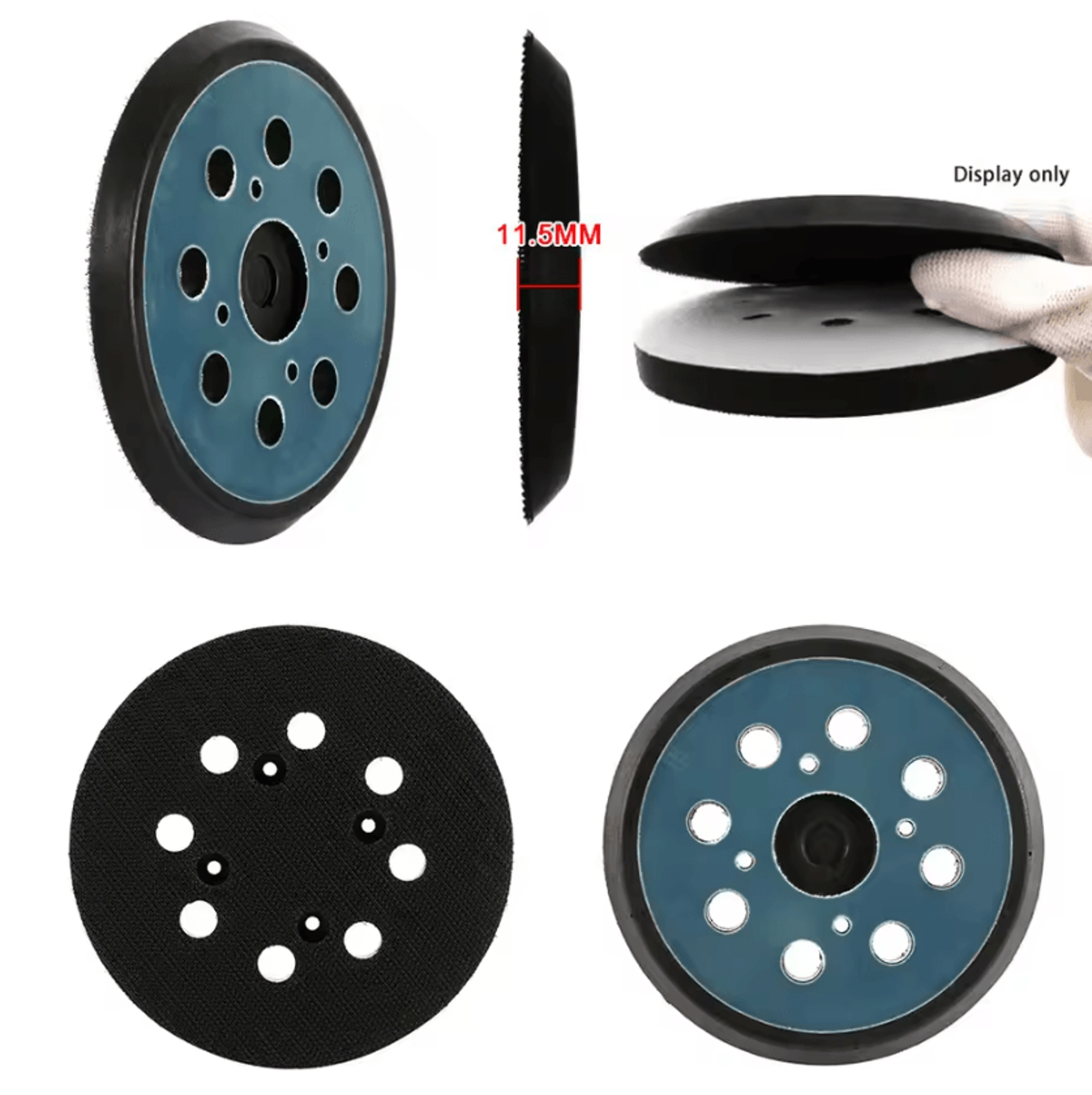 5Inch 125mm Hook  Loop Sanding Backing Pad  8Hole Orbital Sander Replacement Disc 1