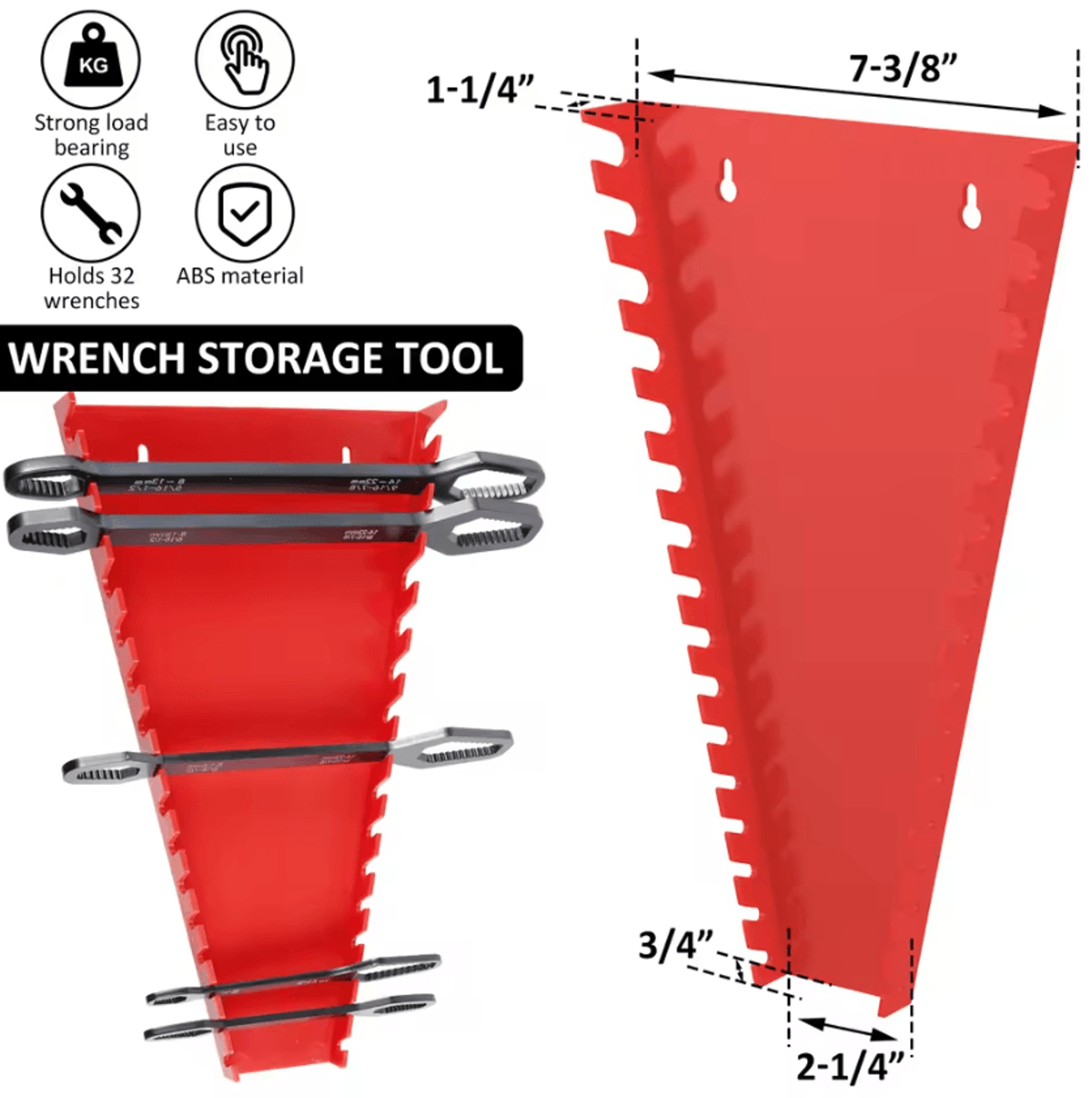 2Piece Wrench Organizer Rack  Plastic Spanner Holder For 5mm27mm Wrenches 1