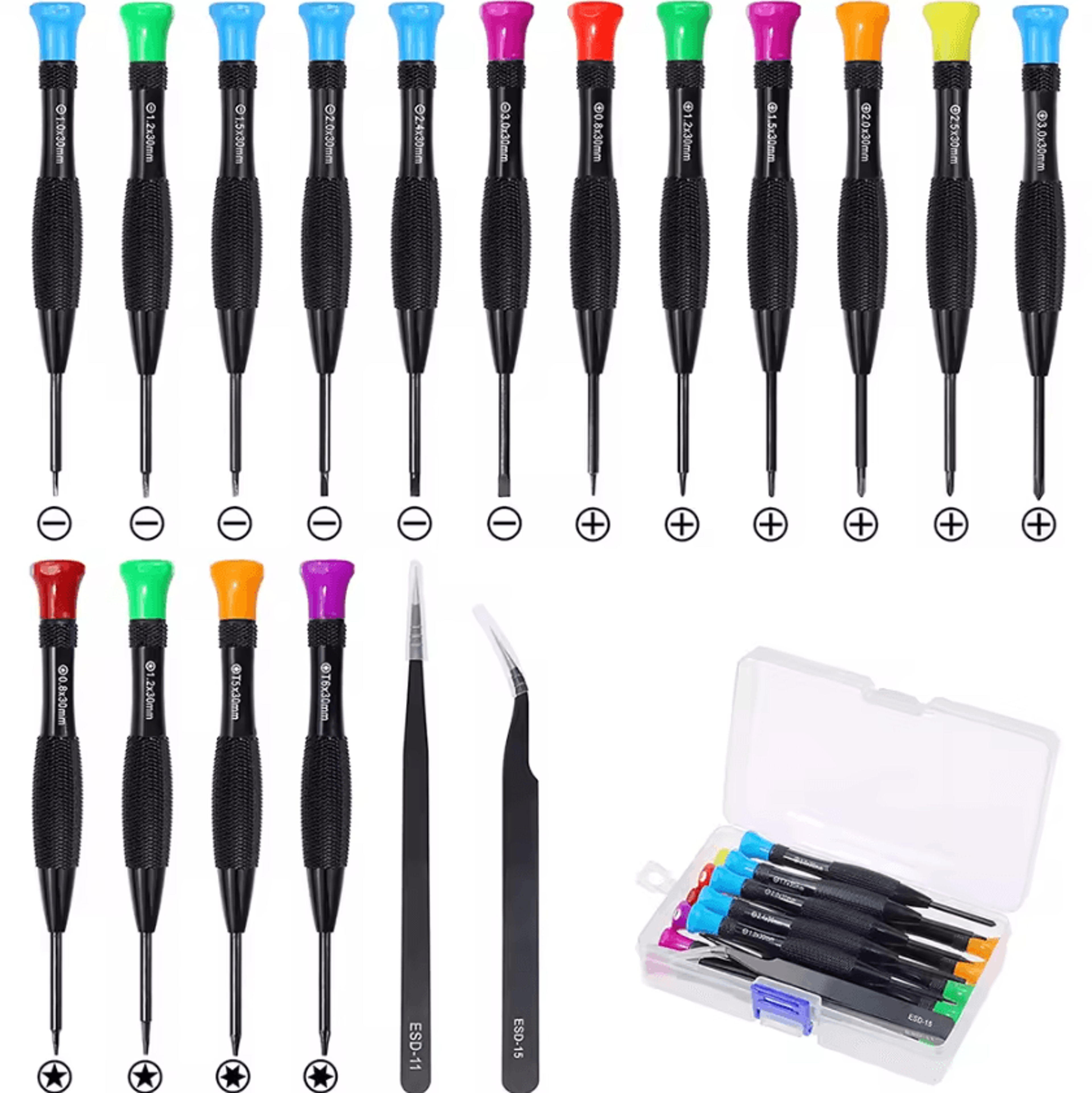 Magnetic Precision Screwdriver Set Mini Repair Tool Kit For Phones Watches Eyeglasses And Electroni 0