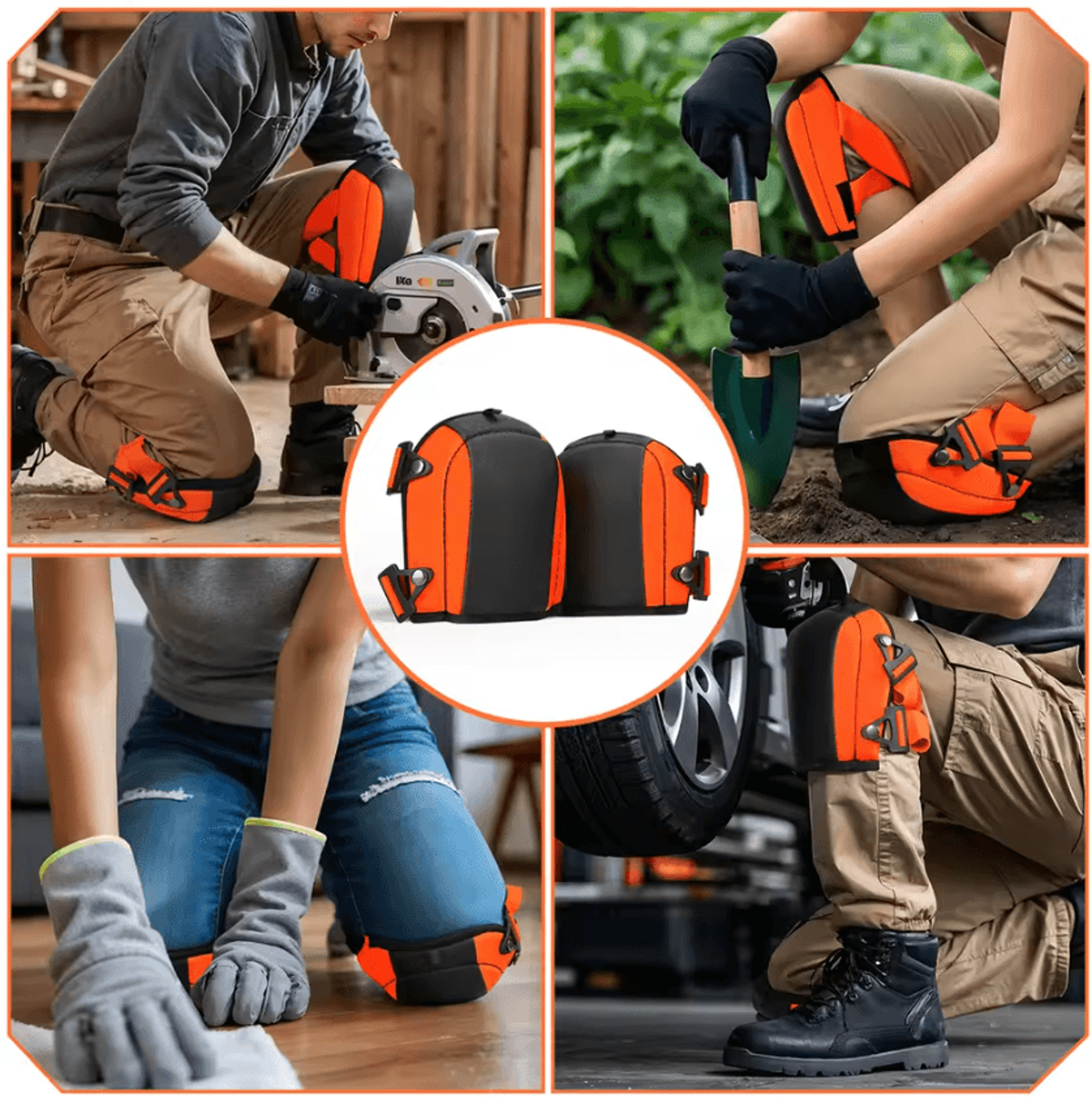 Garden Knee Pads With Foam Padding Comfortable Kneeling Protection For Gardening Flooring And Clean 1