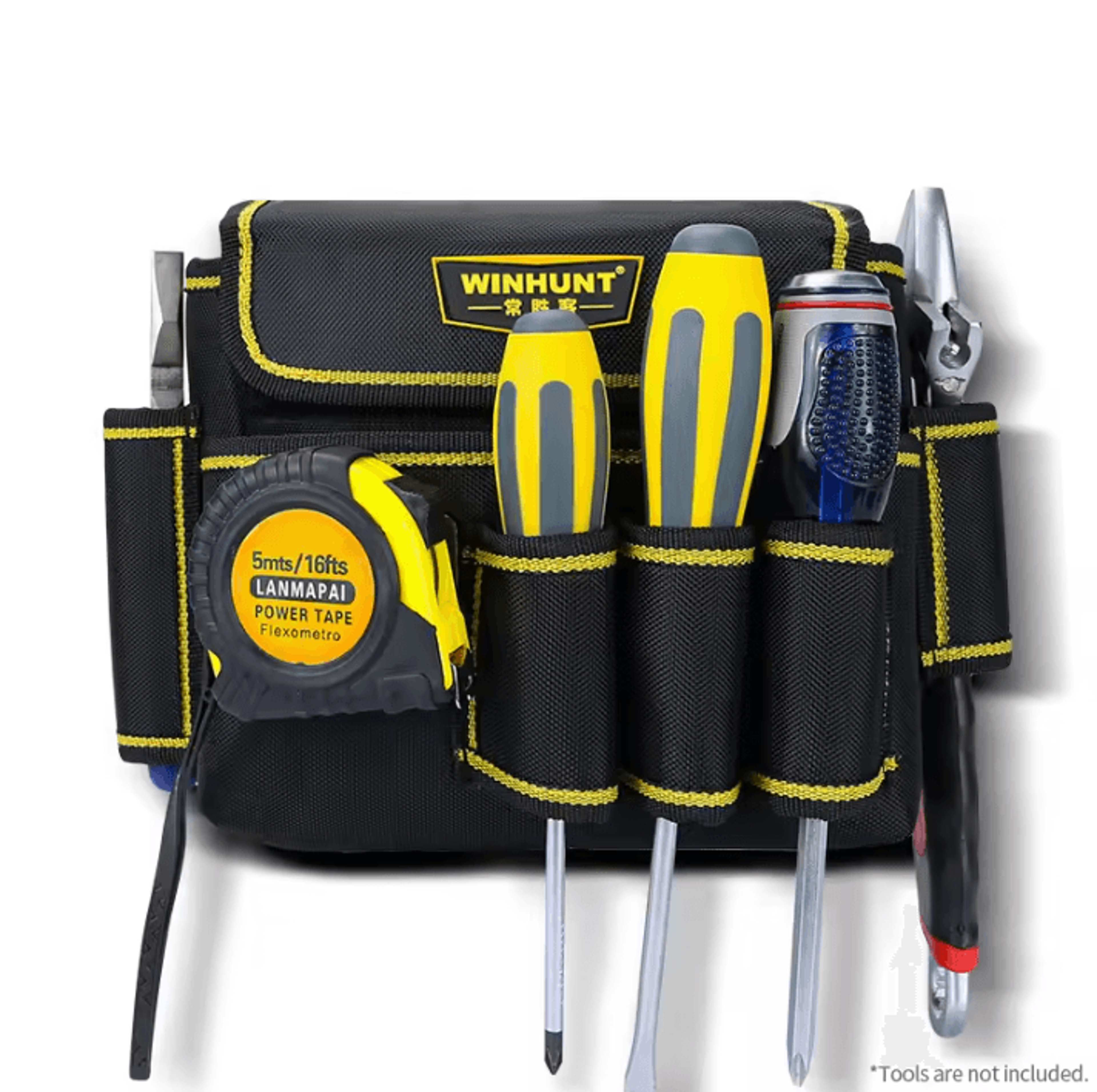 Multi Pocket Tool Pouch With Adjustable Belt For Electricians And Carpenters 3