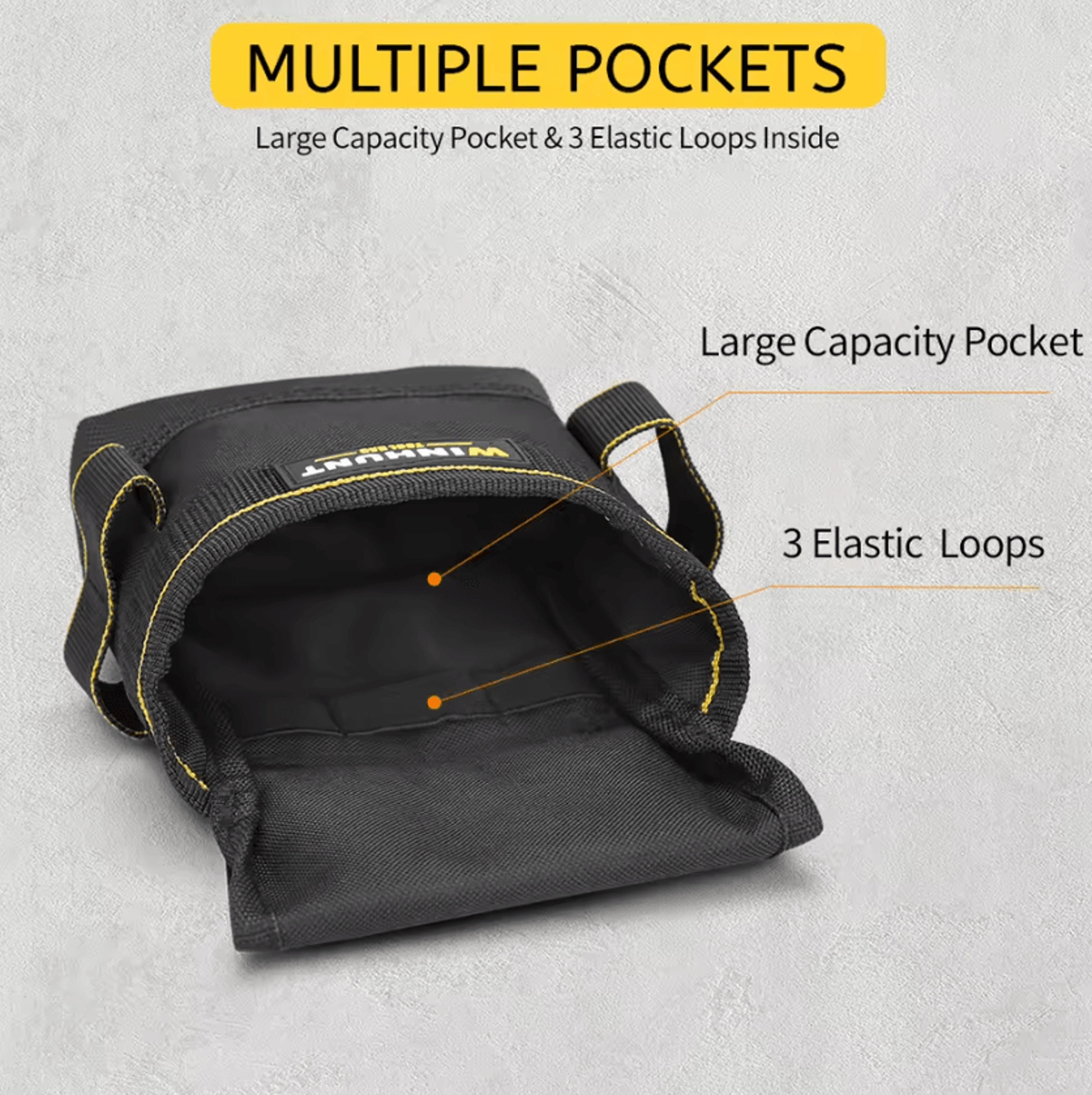 Heavy Duty Tool Pouch With Adjustable Belt  Oxford Cloth Utility Tool Belt For Electricians Carpent 2
