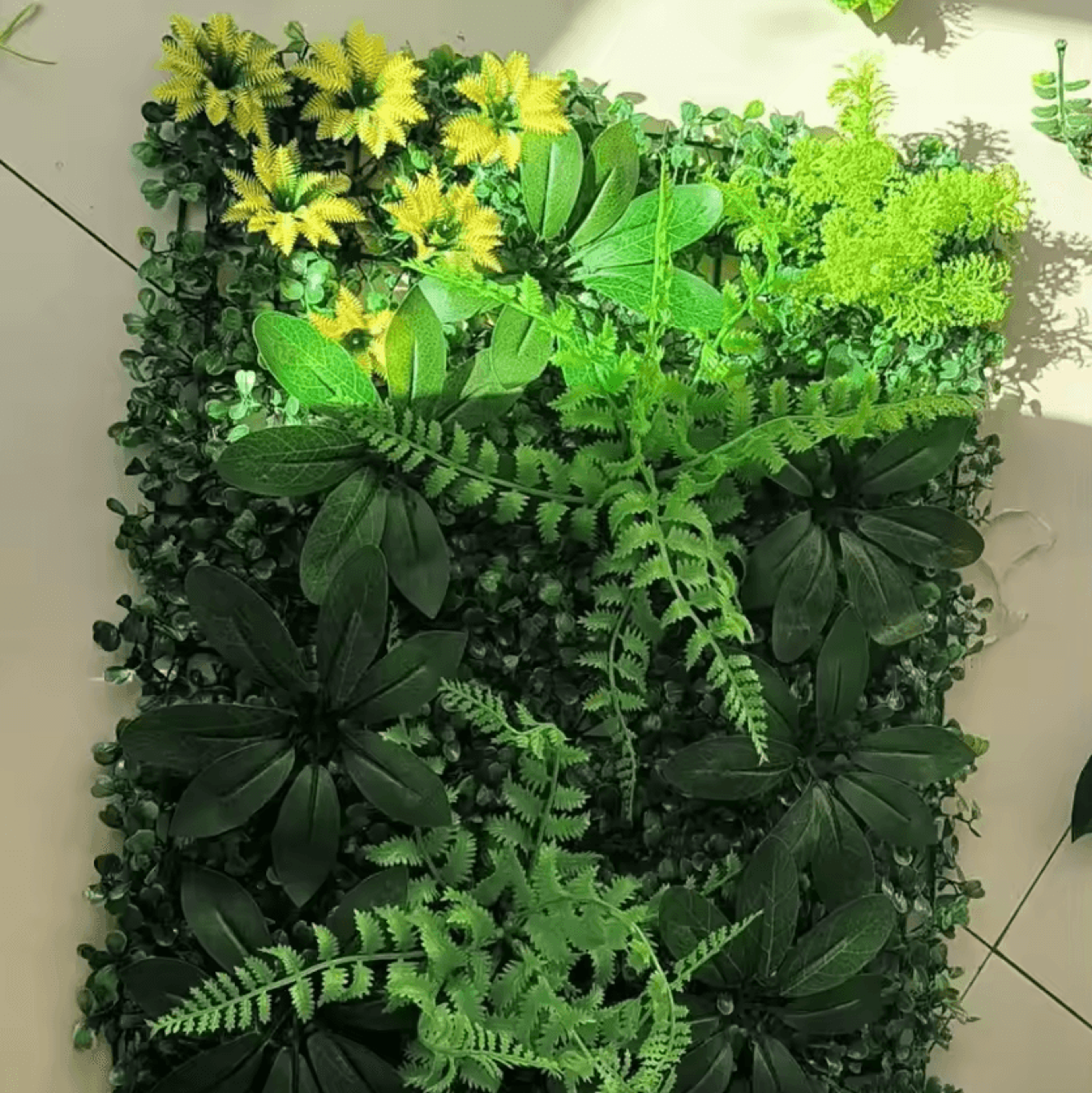 Artificial Boxwood Hedge Wall Panel With Flowers Artificial Privacy Fence Green Wall Decor For Indo 4