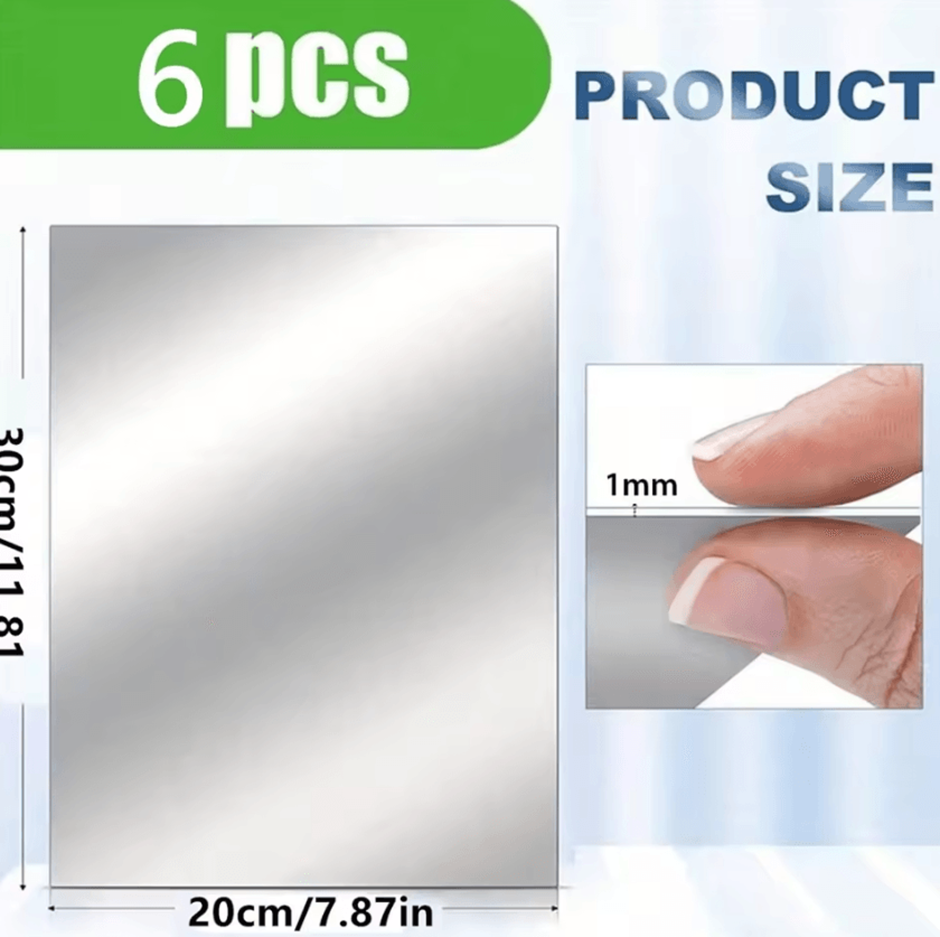 Self Adhesive Acrylic Mirror Wall Stickers Flexible Decorative Mirror Tiles For Home Decor 3