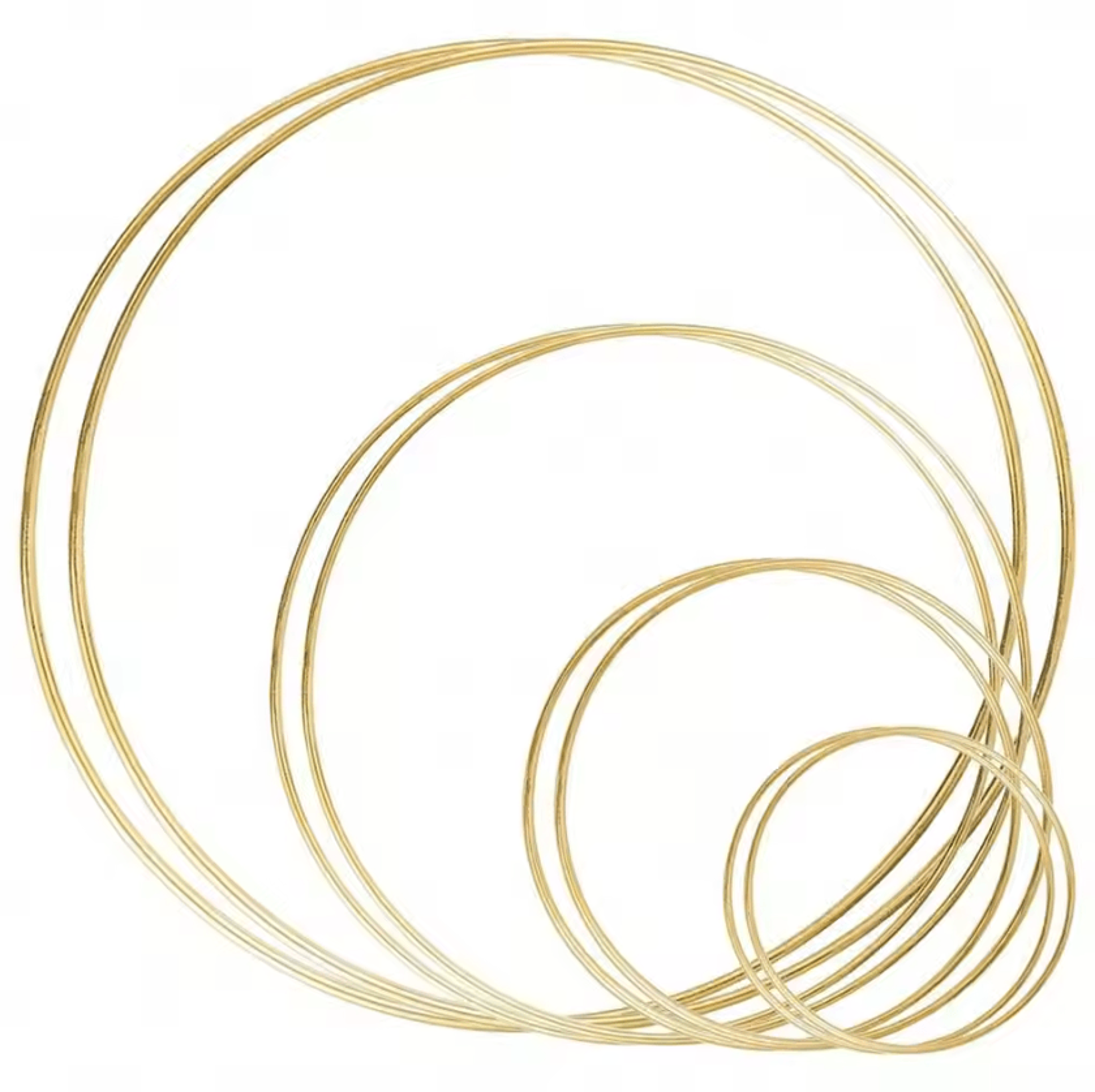 Gold Metal Hoop Rings For DIY Floral And Wedding Decor 0
