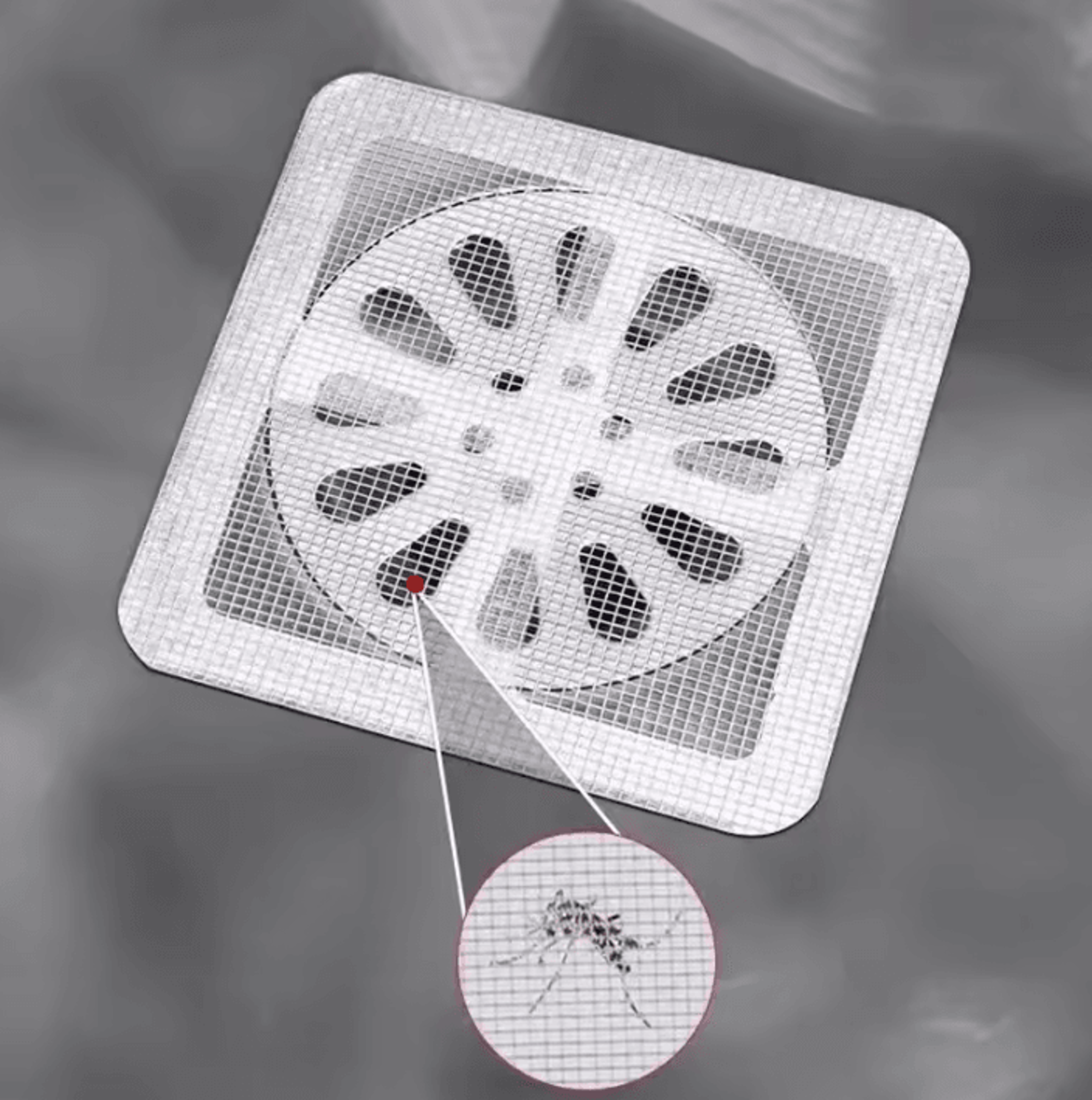 Disposable Shower Drain Hair Catcher Mesh Stickers 2