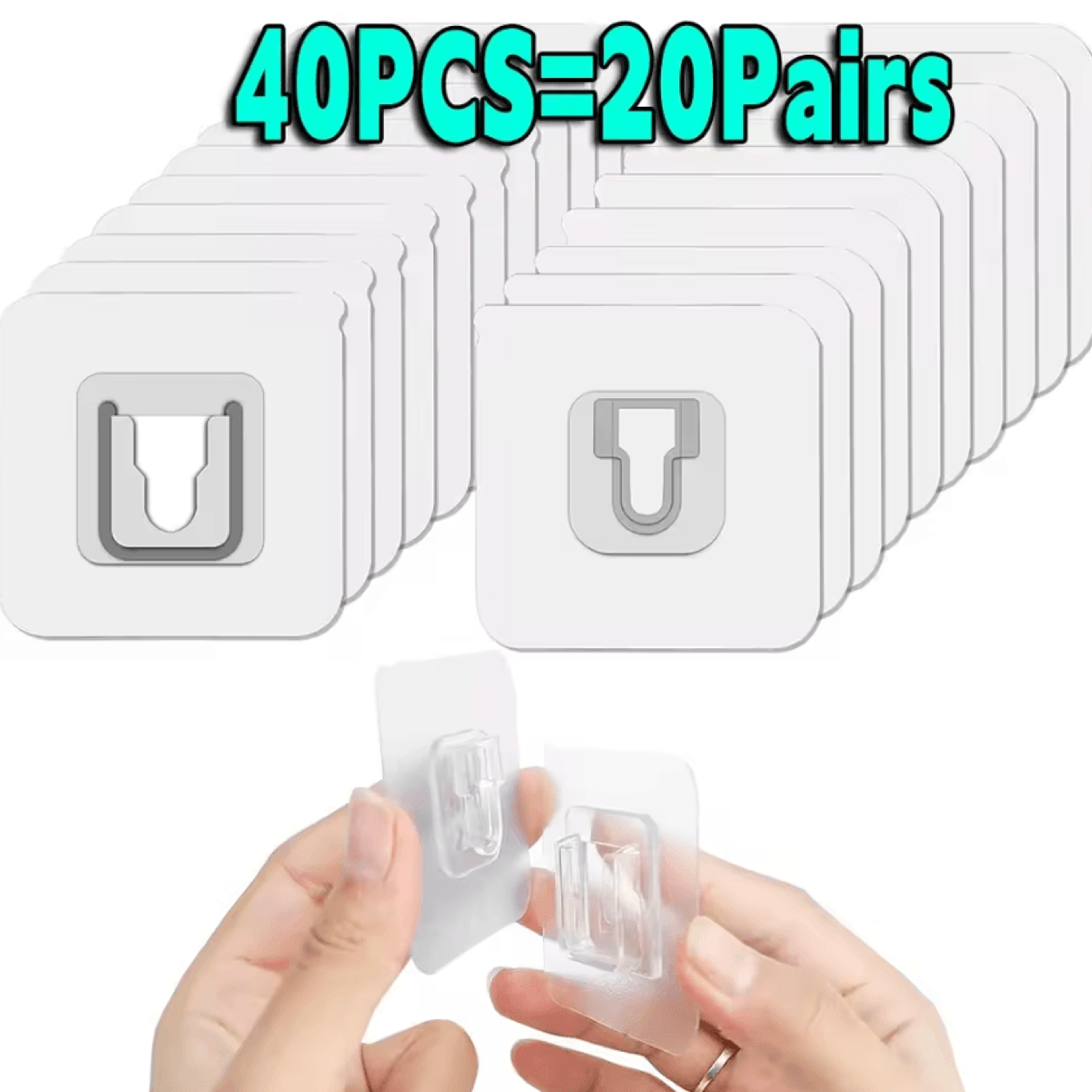 Double Sided Transparent Adhesive Wall Hooks Heavy Duty Suction Style Holders For Kitchen And Bathr 6