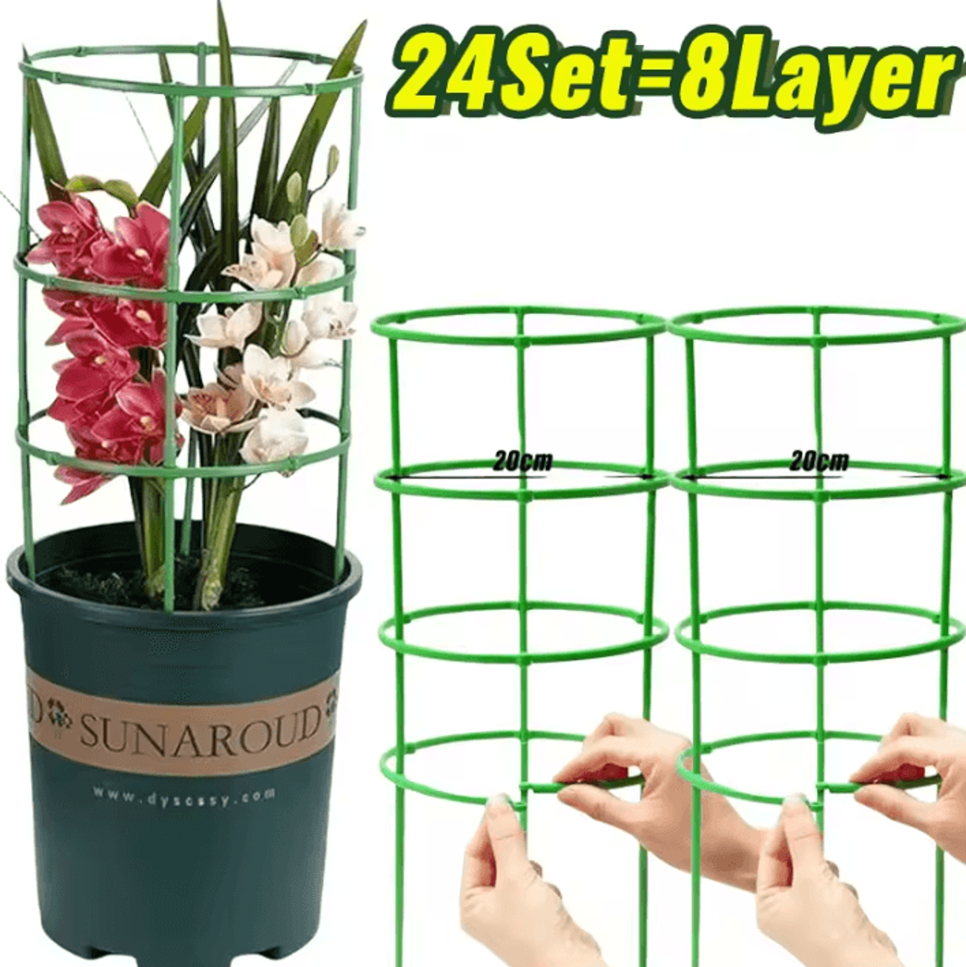 Semicircle Plant Support Stakes For Indoor Plants Climbing Vines And Flowers 7
