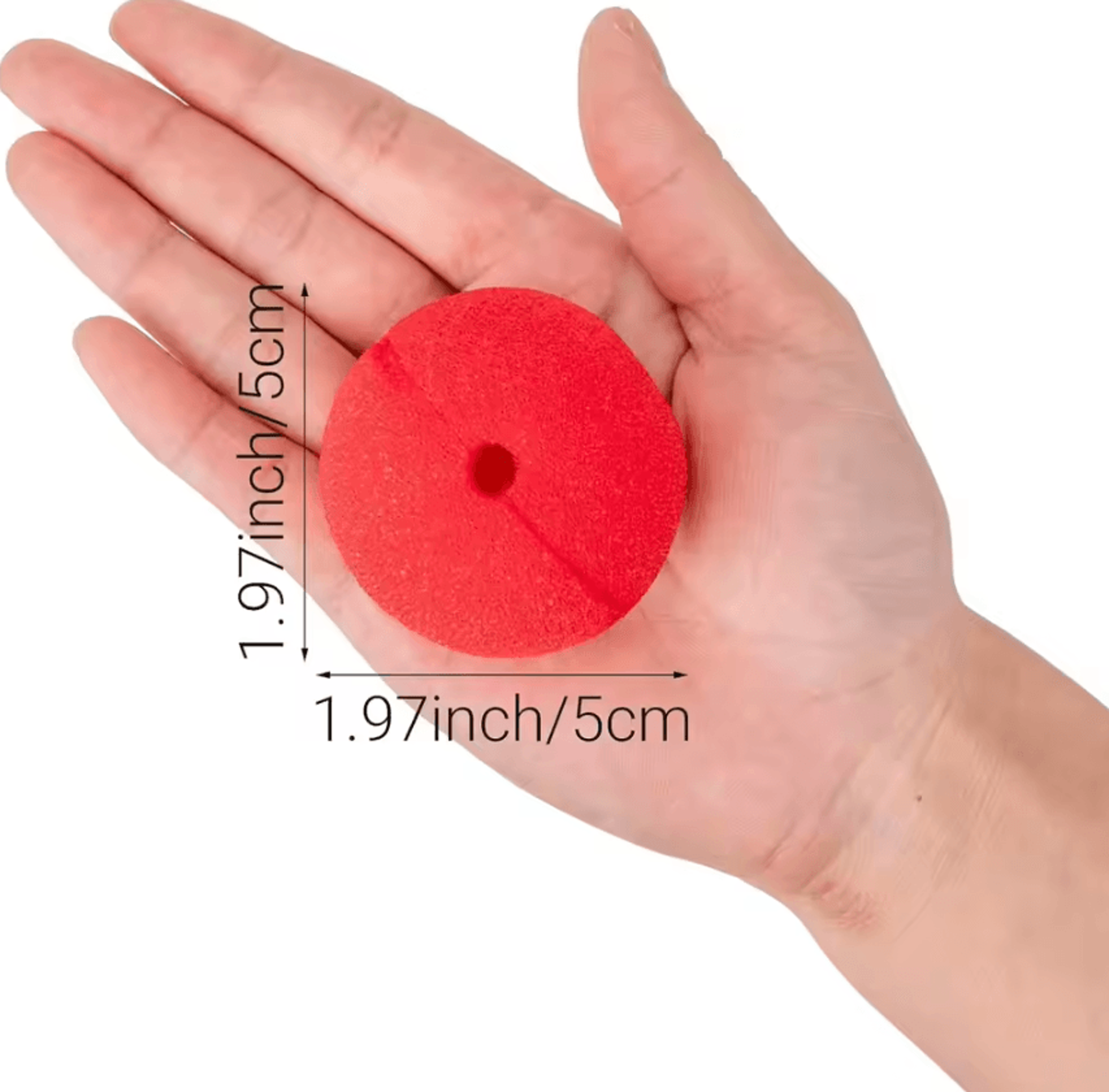 Red Foam Clown Nose Costume Prop Soft Sponge Nose For Cosplay Parties And Halloween 1