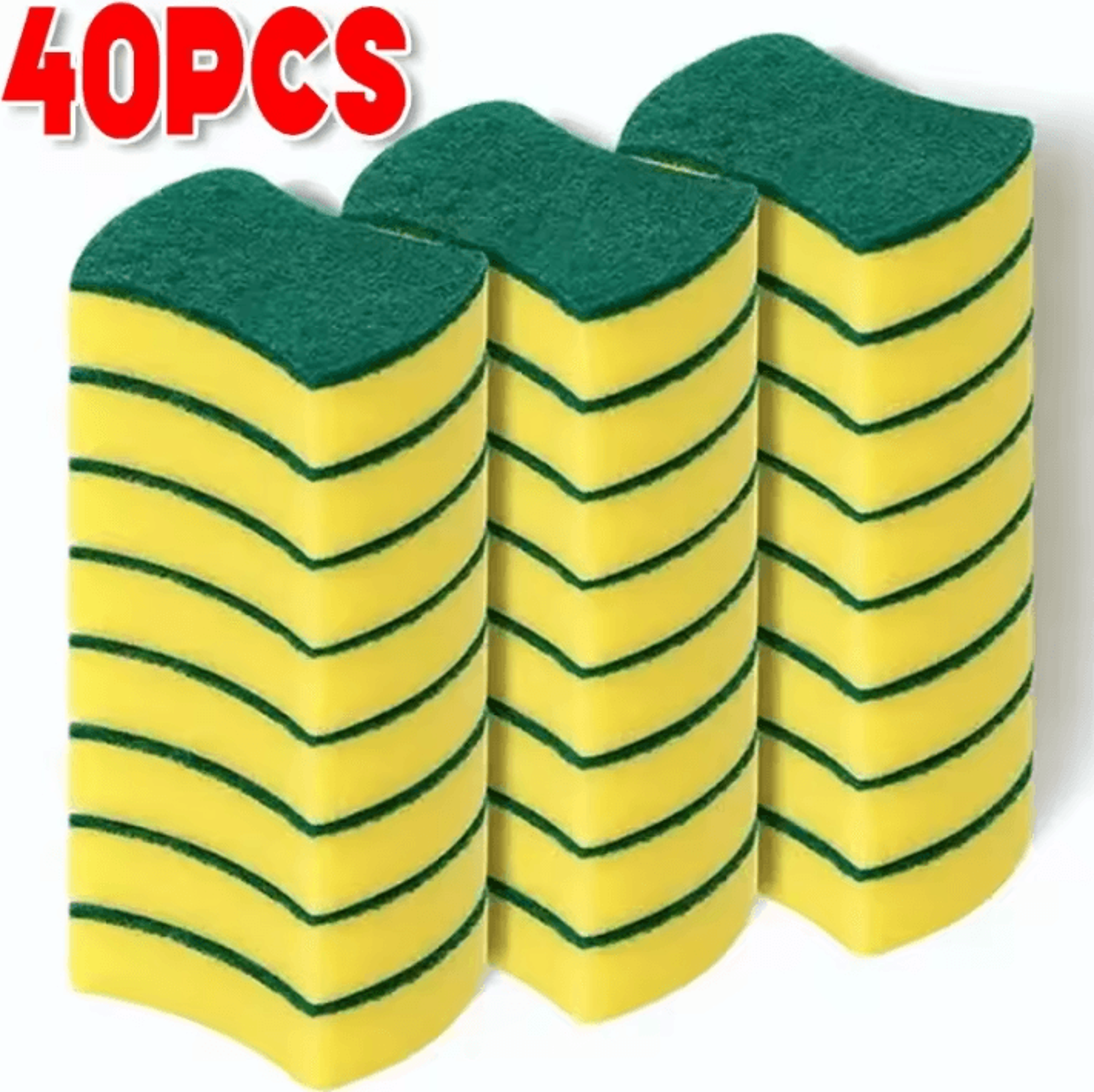 Kitchen Dishwashing Sponge Soft Absorbent Scrub Sponge For Pots Pans And Household Cleaning 5