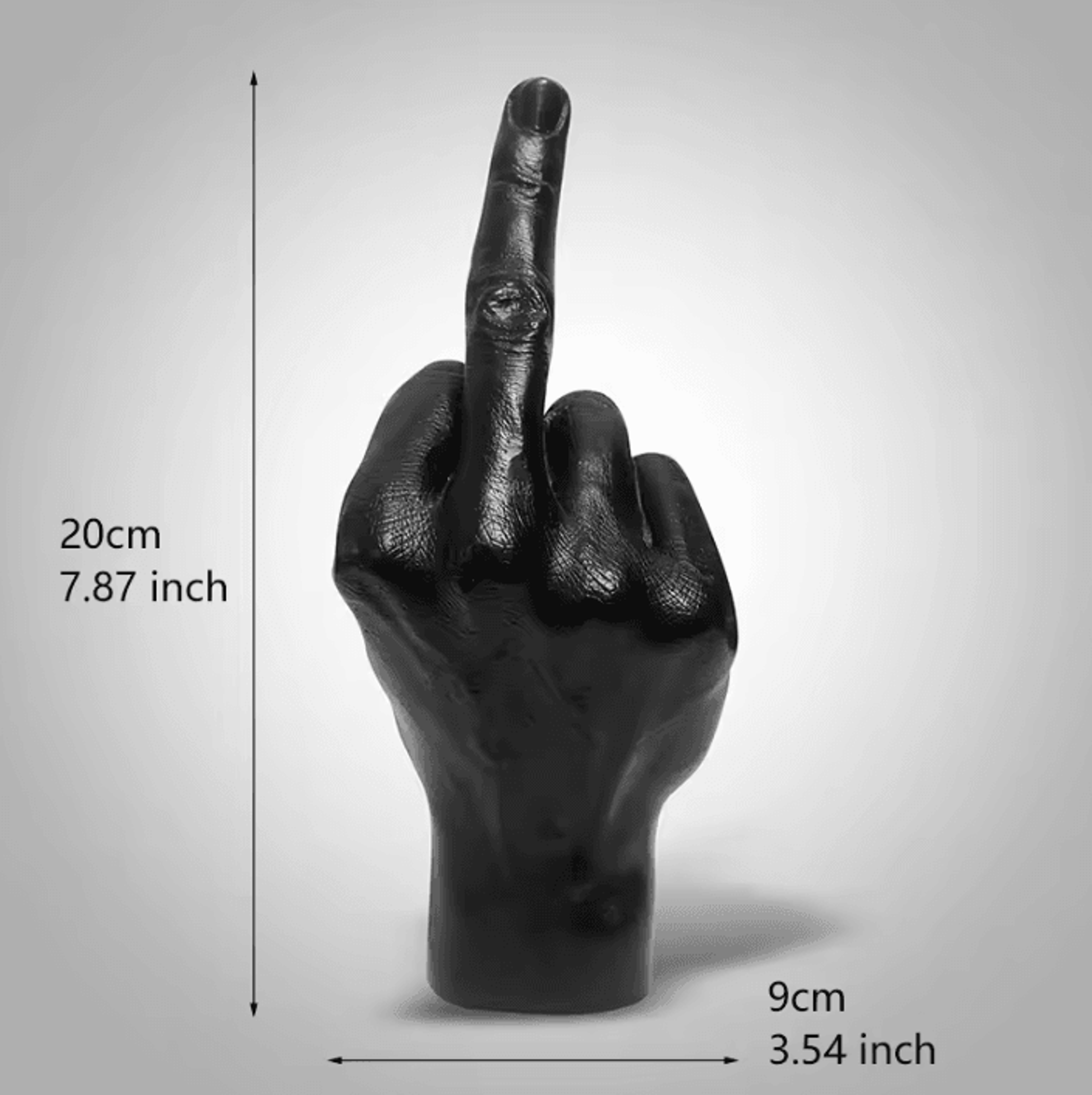Funny Middle Finger Resin Statue Decorative Desktop Sculpture For Home Office And Novelty Decor 3
