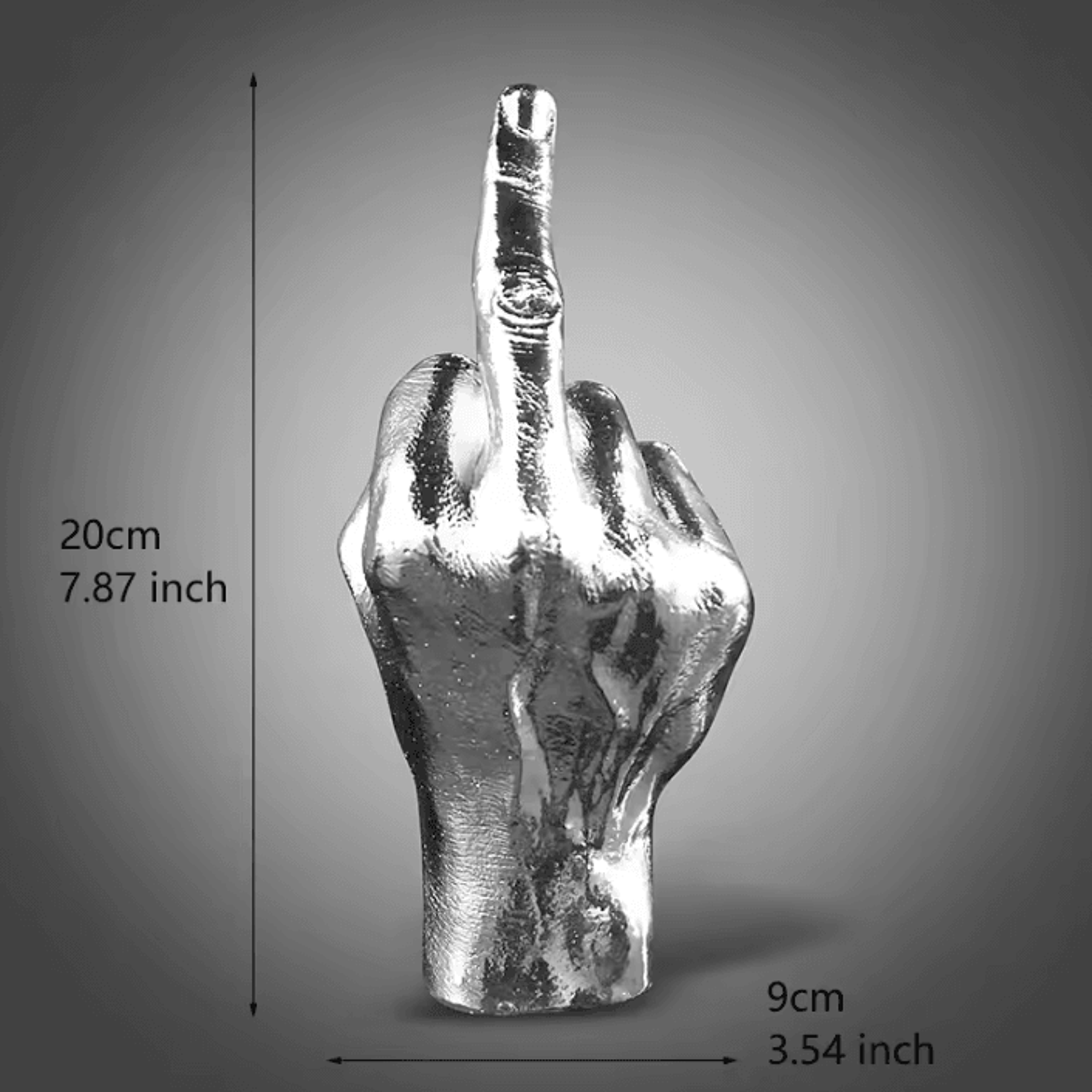Funny Middle Finger Resin Statue Decorative Desktop Sculpture For Home Office And Novelty Decor 4