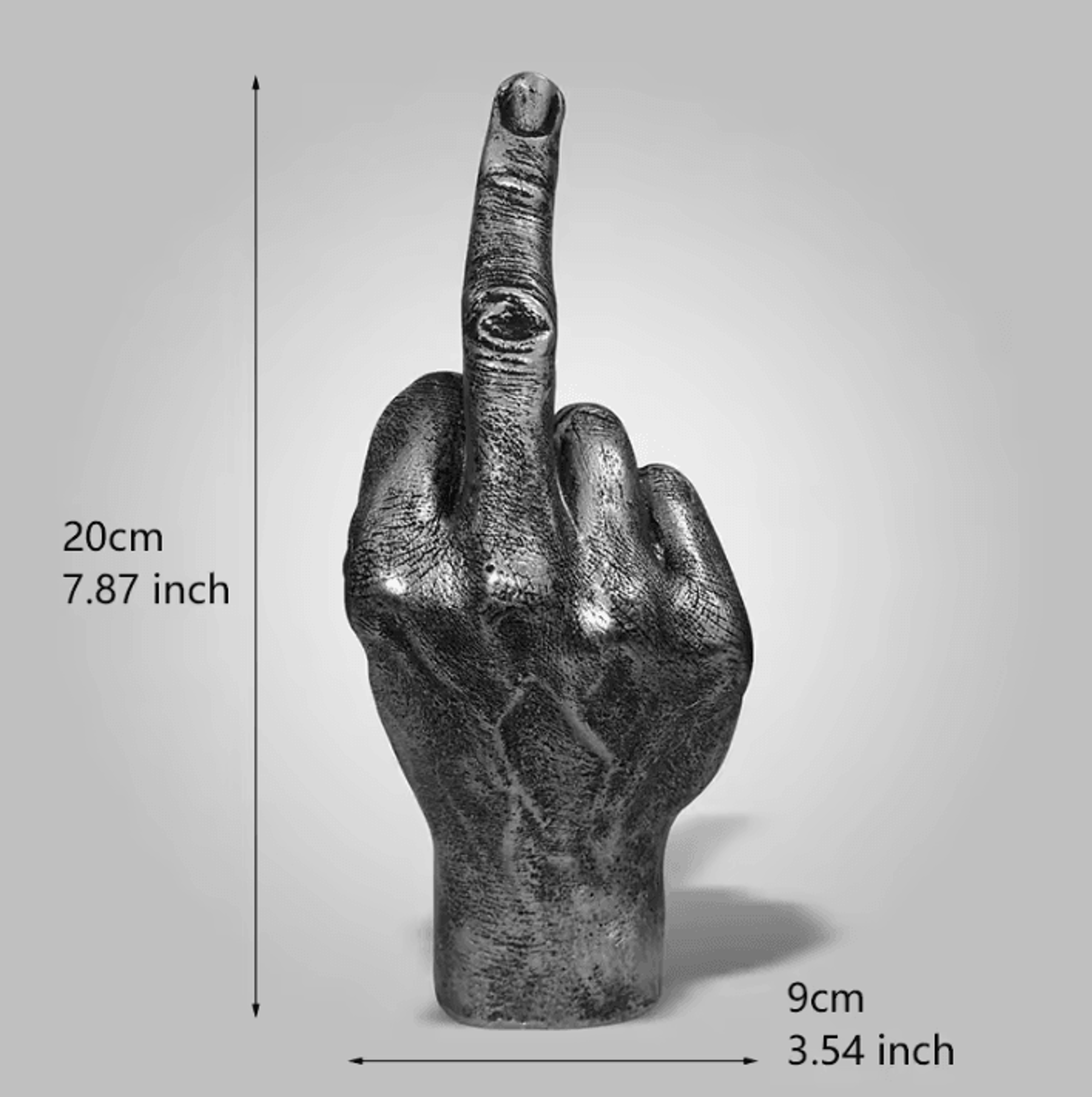 Funny Middle Finger Resin Statue Decorative Desktop Sculpture For Home Office And Novelty Decor 5