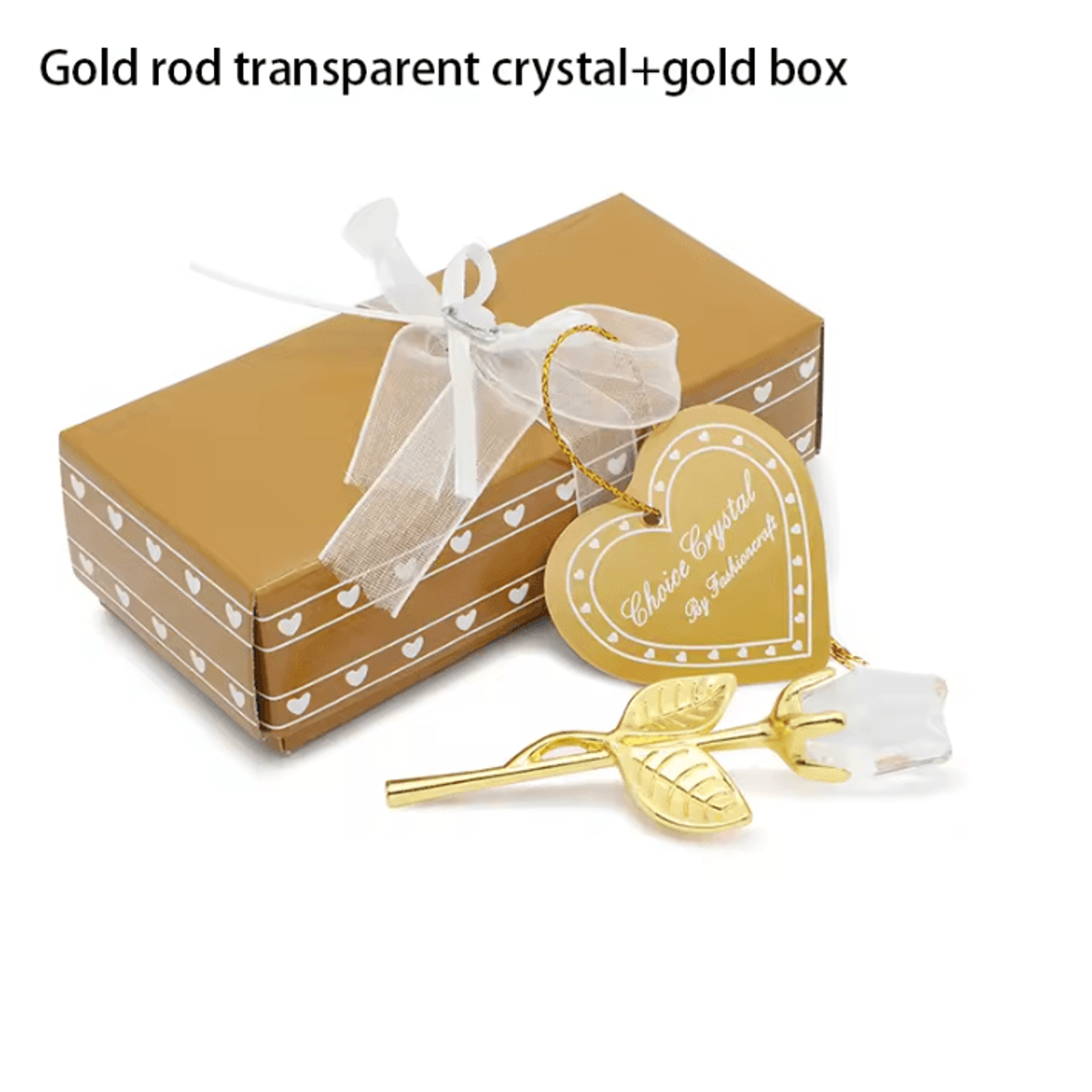 Crystal Rose Artificial Flower Gold And Silver Romantic Gift With Box For Wedding Valentine And Hom 7