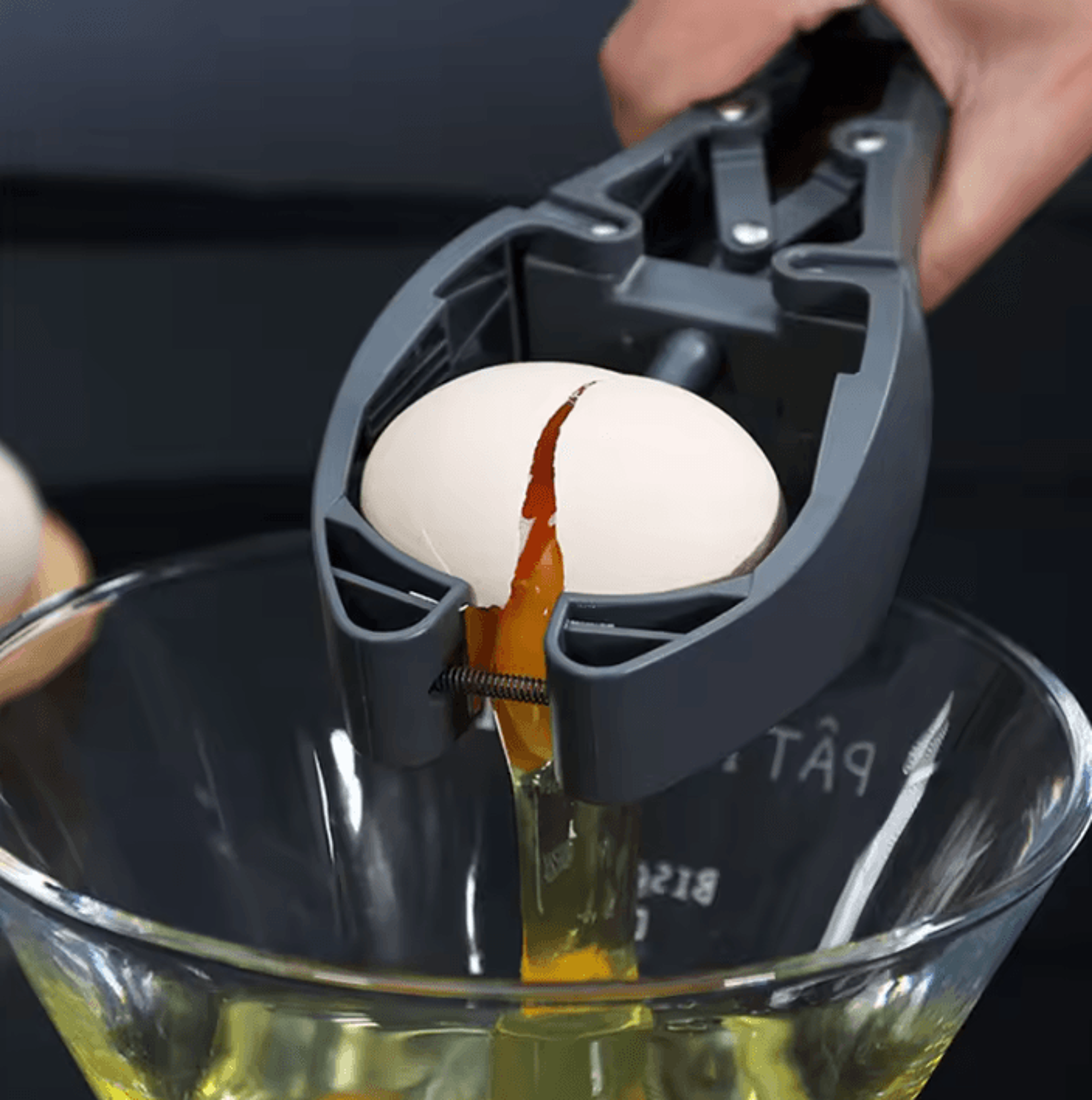 MultiFunction Egg Cracker Tool With OneHanded Whisk For Baking And Kitchen Prep 0