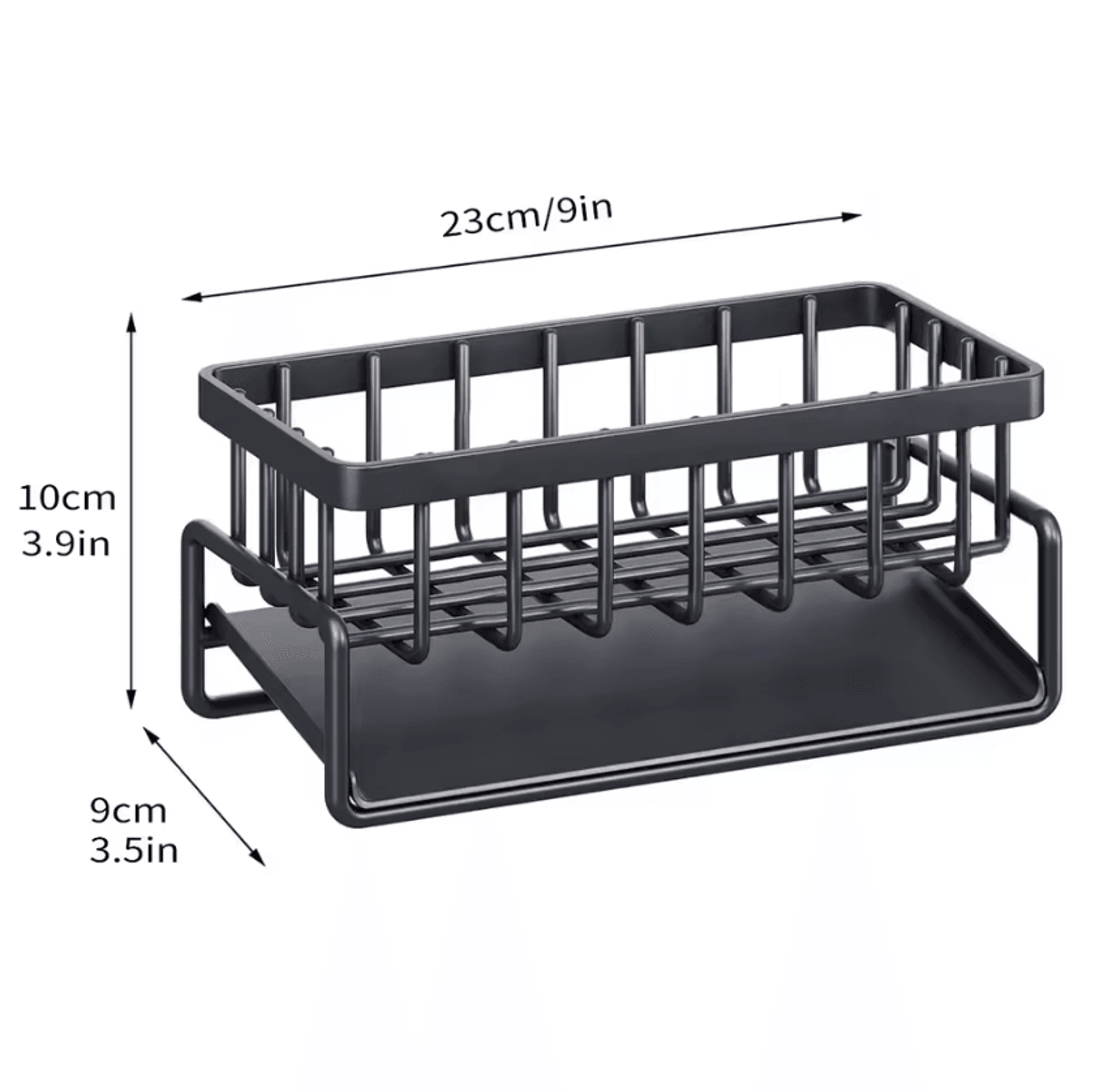 Kitchen Sink Caddy Organizer Faucet Sponge Holder With Soap Drainer And Dishcloth Rack 2