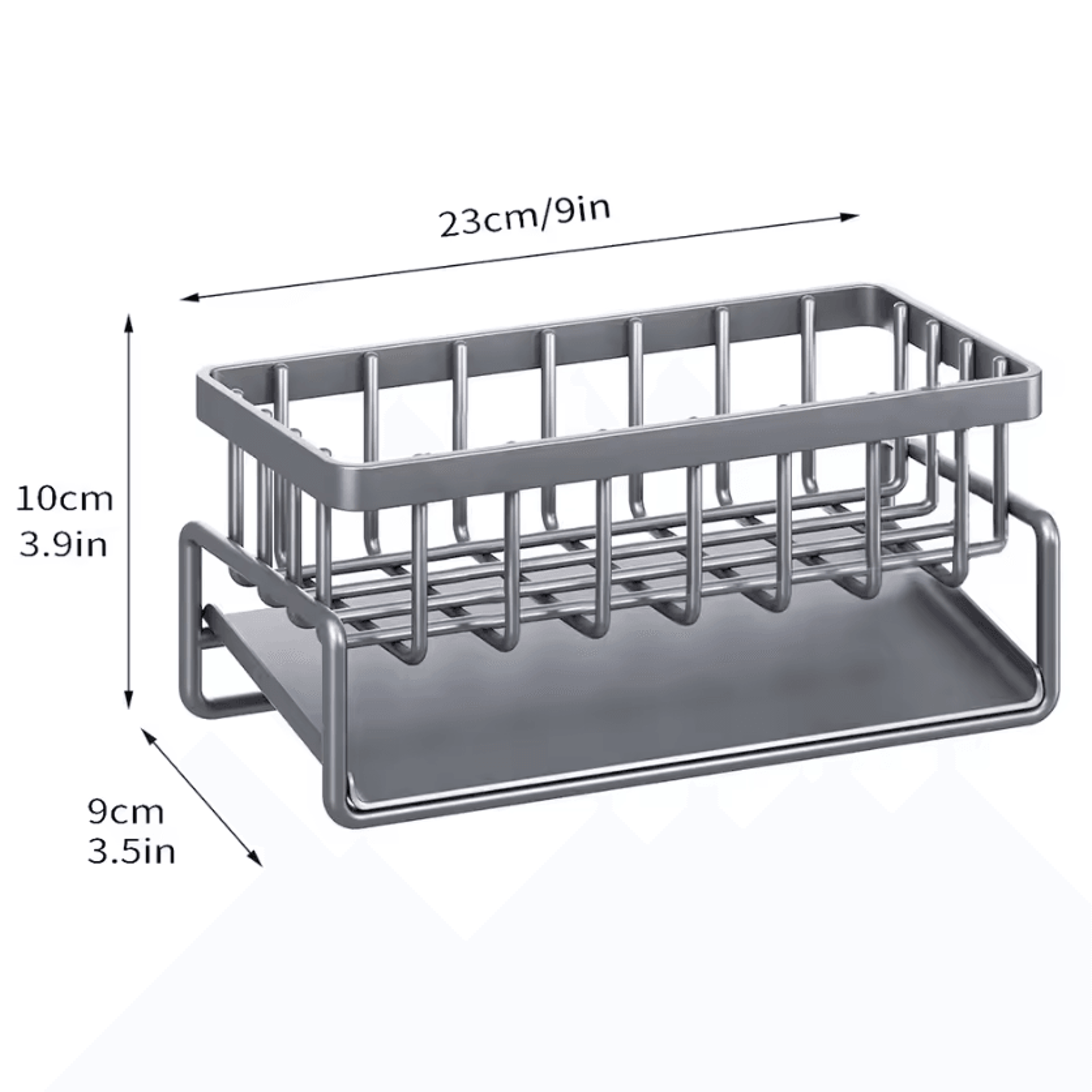 Kitchen Sink Caddy Organizer Faucet Sponge Holder With Soap Drainer And Dishcloth Rack 4