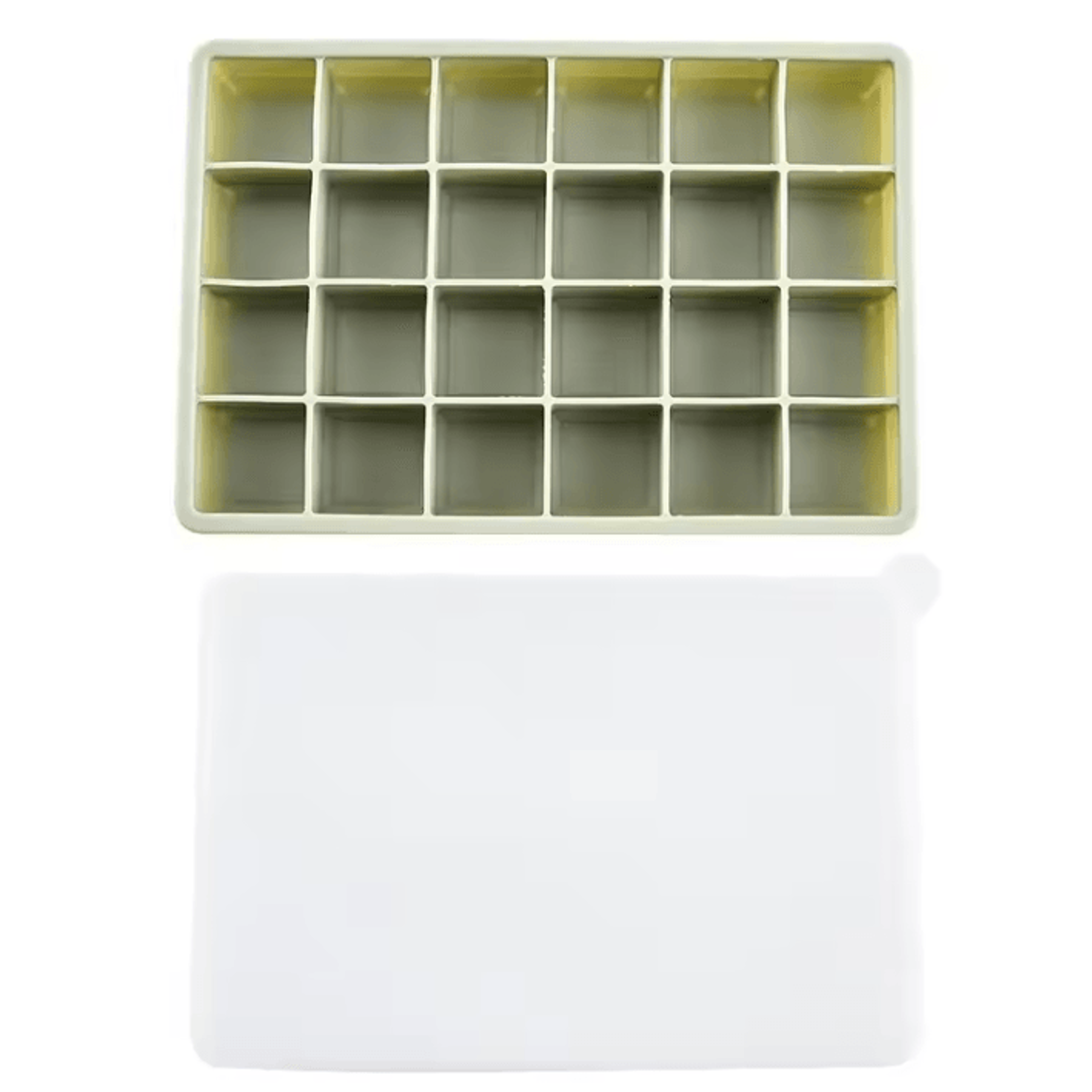 24 Grid Silicone Ice Cube Mold Big Square Ice Cube Tray Mold Ice Cube Maker Nontoxic Durable Bar Pu 4