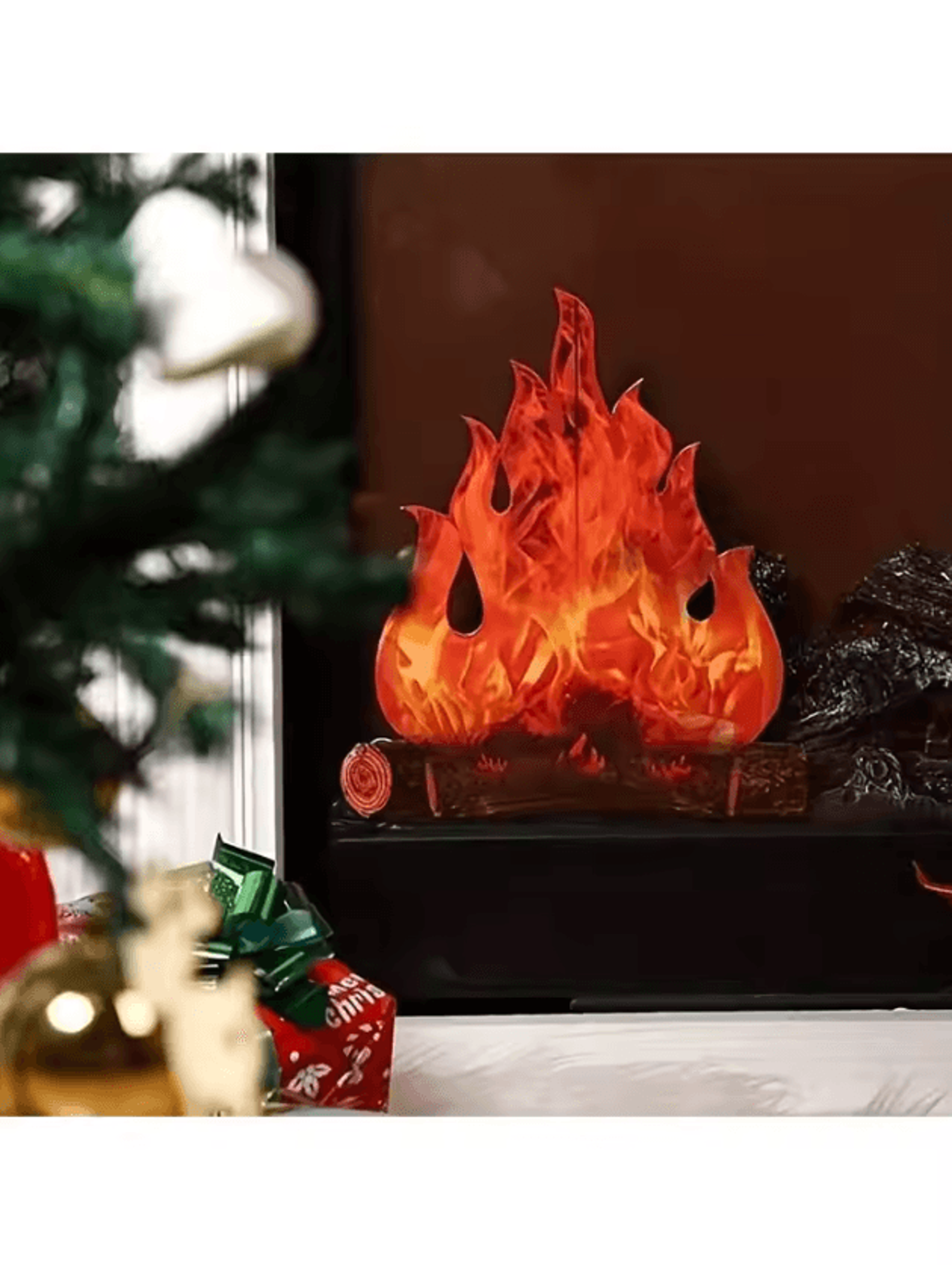 3D Halloween Bonfire Centerpiece Artificial Fire Cardboard Table Decoration 1