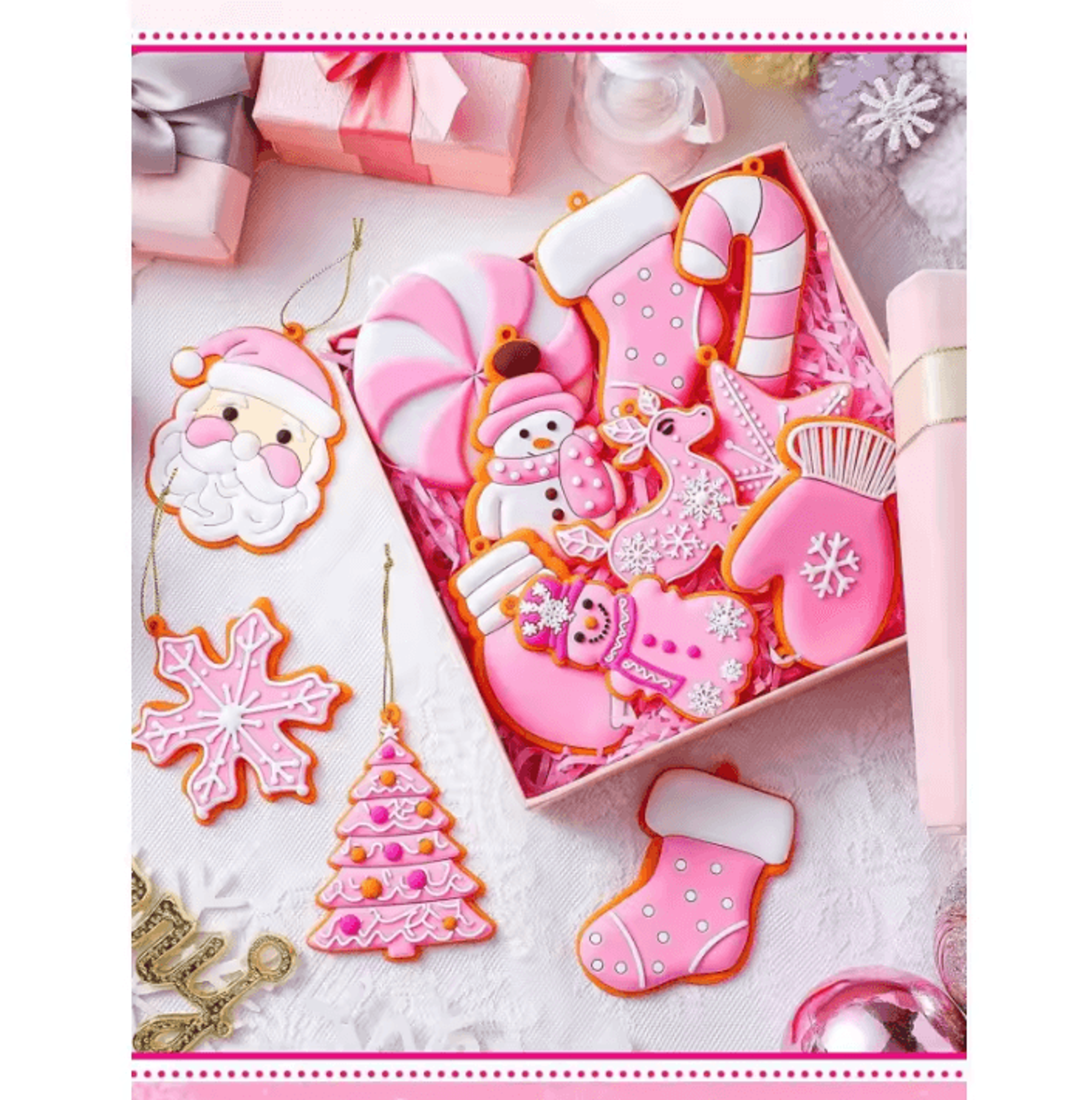 Christmas Peppermint Gingerbread Ornament Set  12pcs Christmas Tree Ornaments For Festive Holiday D 2