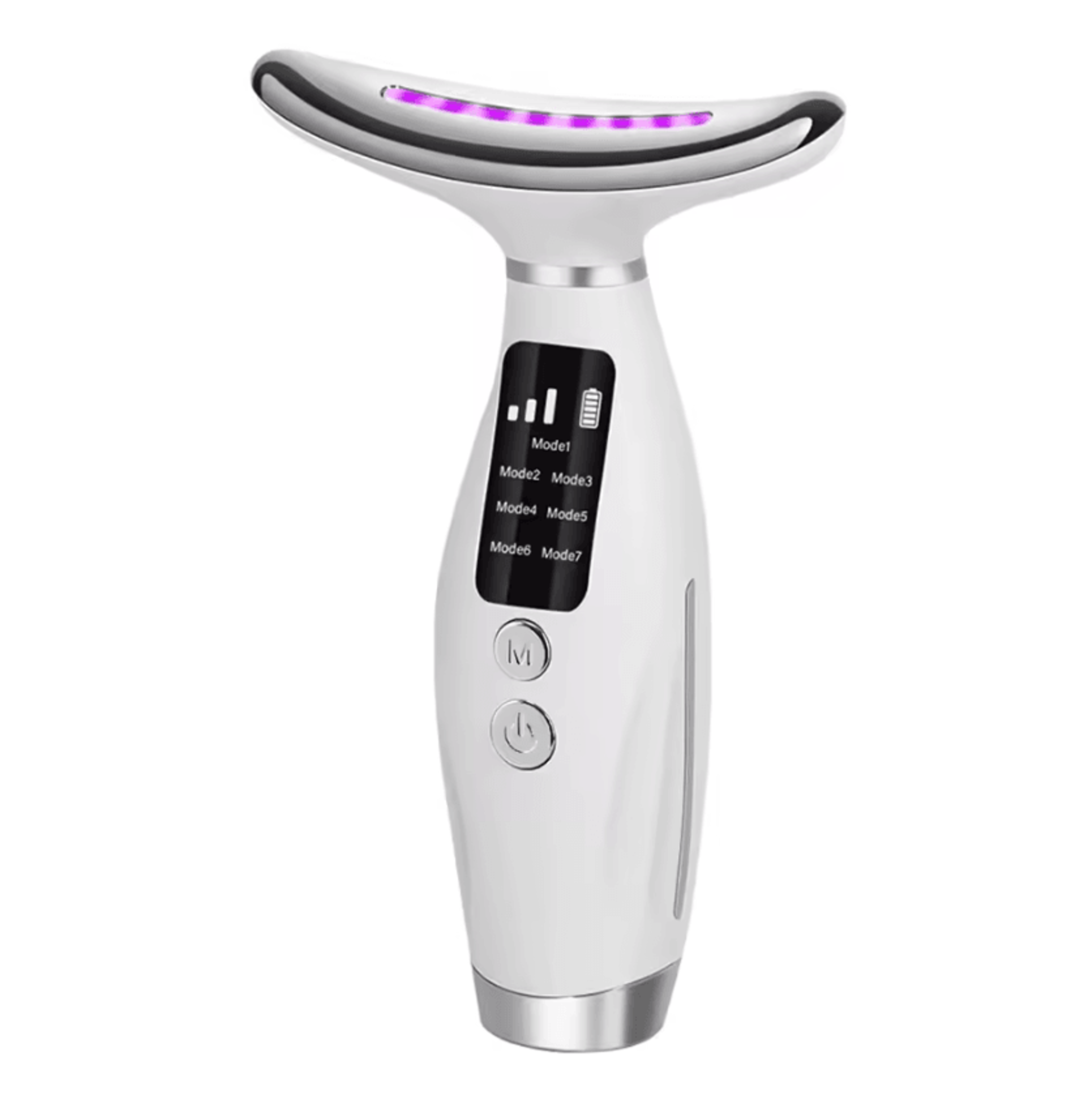 7Color LED Face  Neck Beauty Device  LED Face And Neck Massager With Vibration  7 Light Modes 4