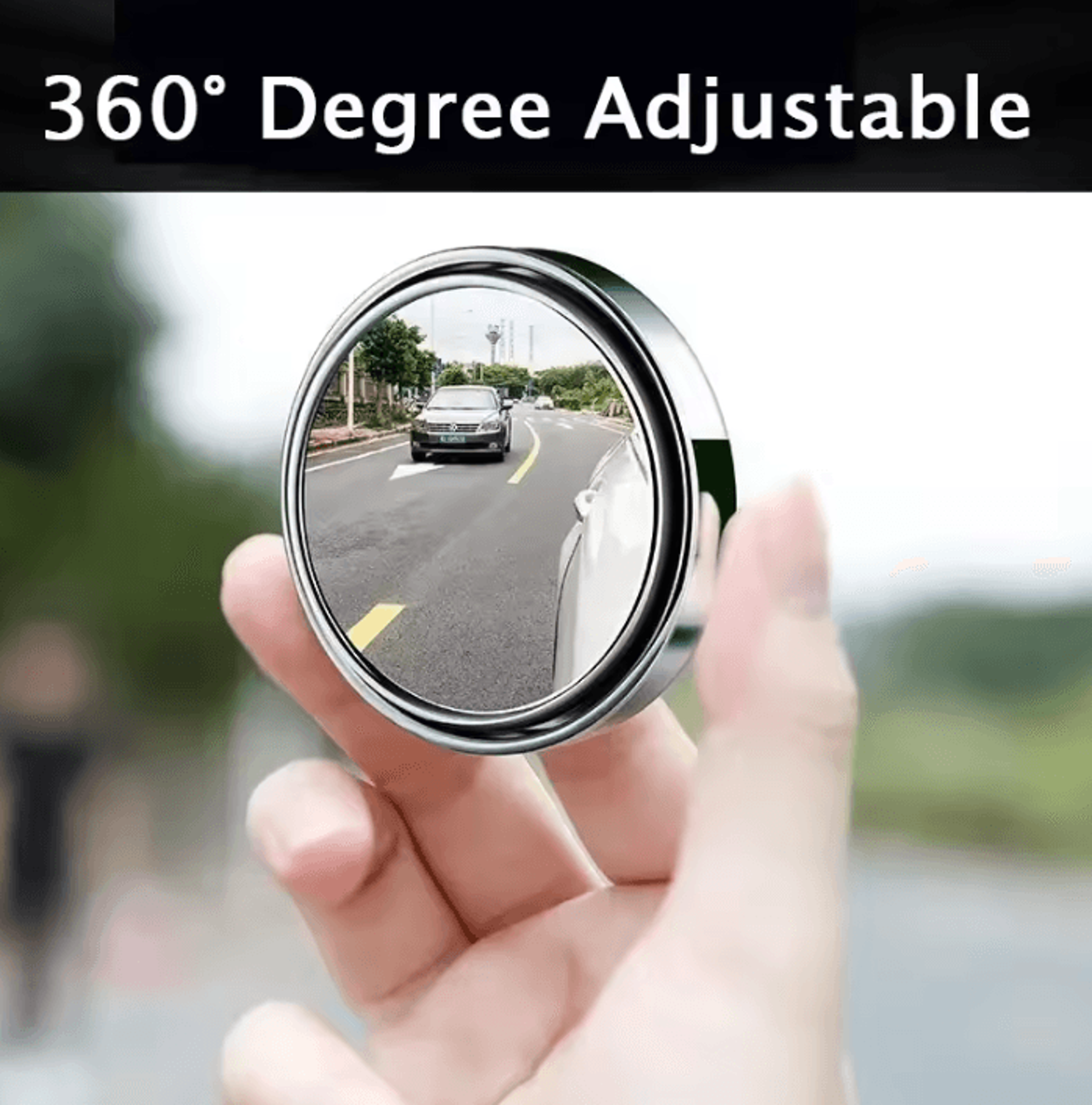 4Piece 360 Adjustable Blind Spot Mirror Set  Blind Spot Mirror For Safer Driving  Parking 3