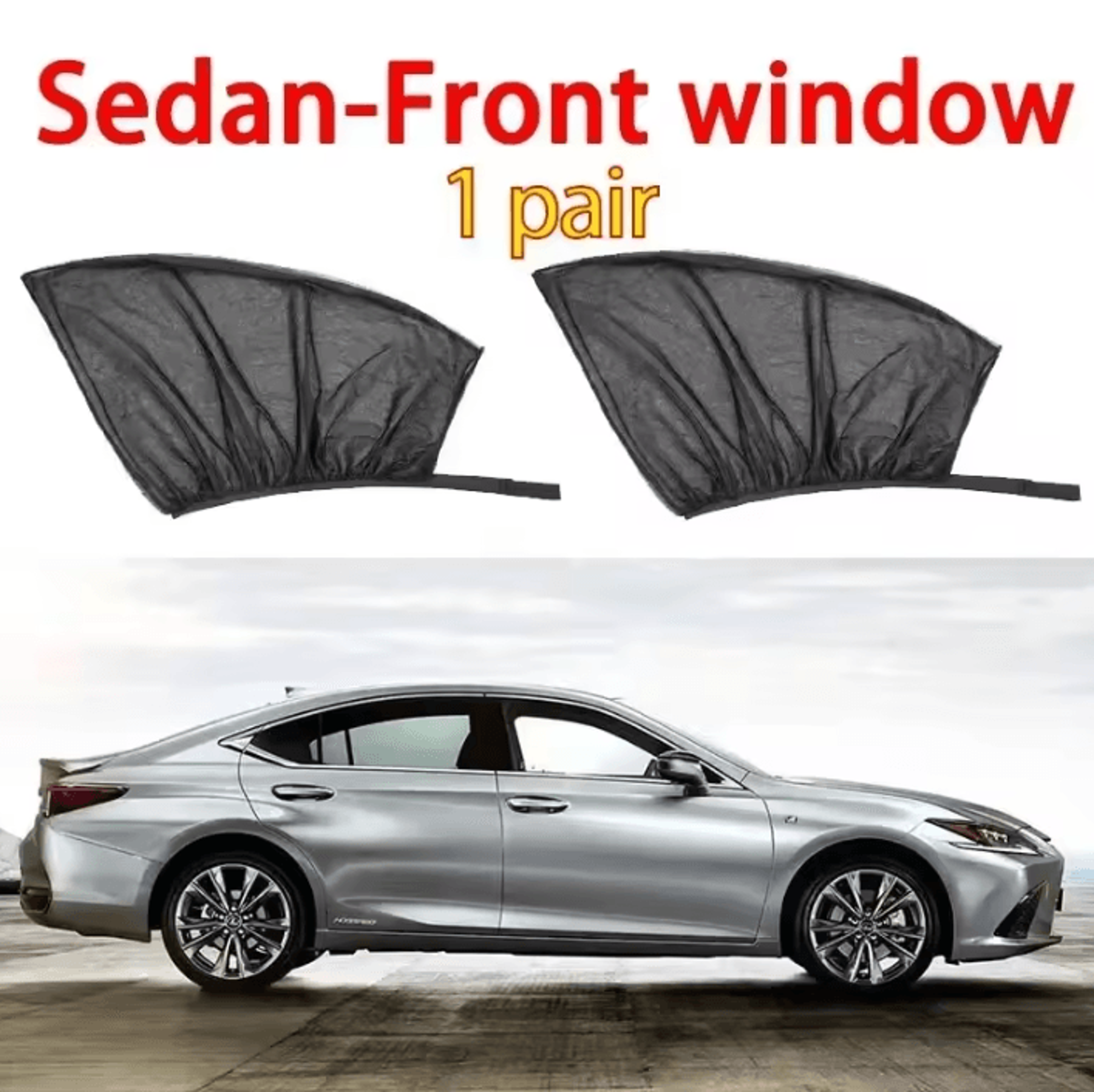 Universal Car Window Mosquito Screen  Car Window Sunshade With Privacy  Insect Protection 4