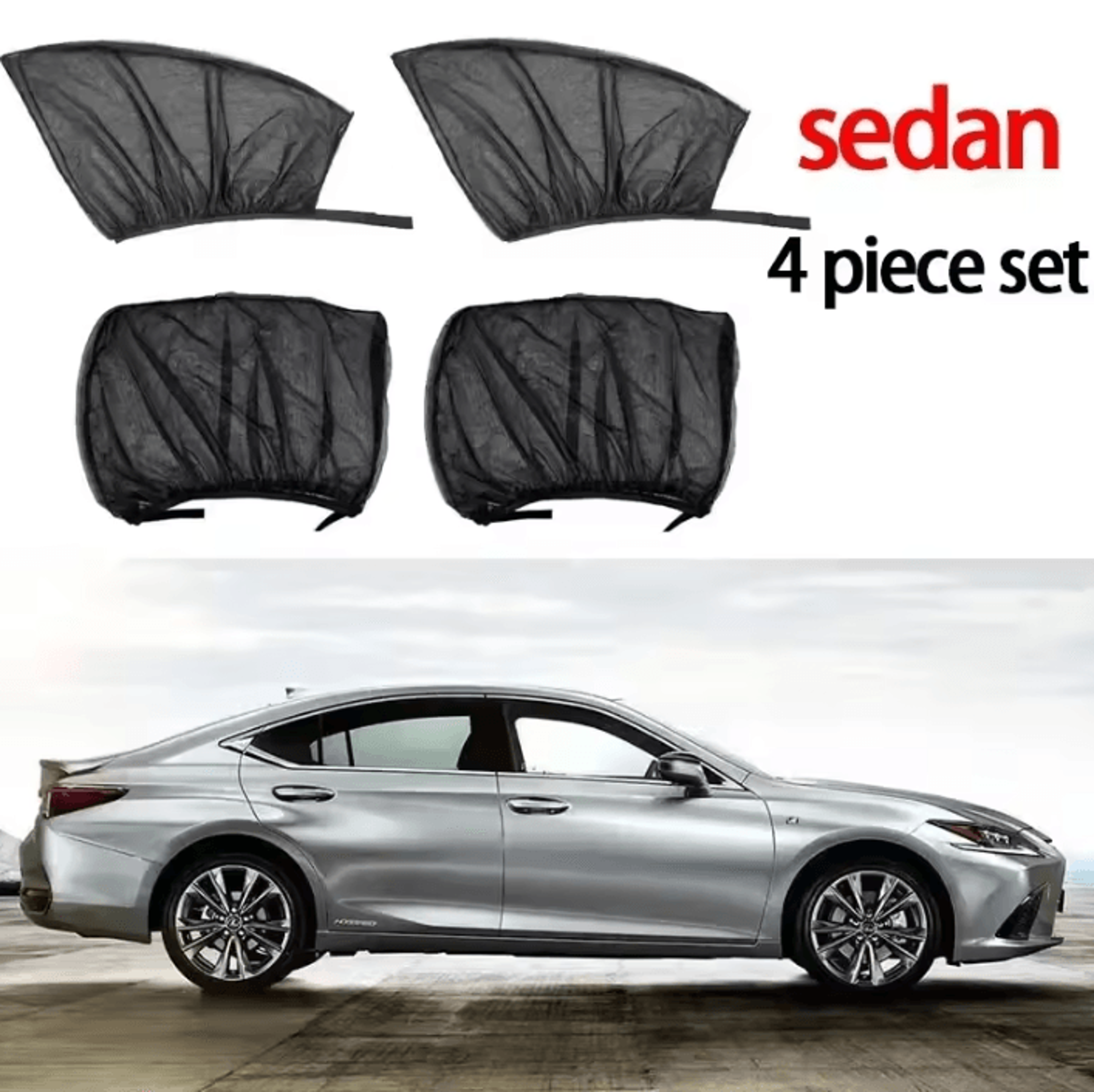 Universal Car Window Mosquito Screen  Car Window Sunshade With Privacy  Insect Protection 8