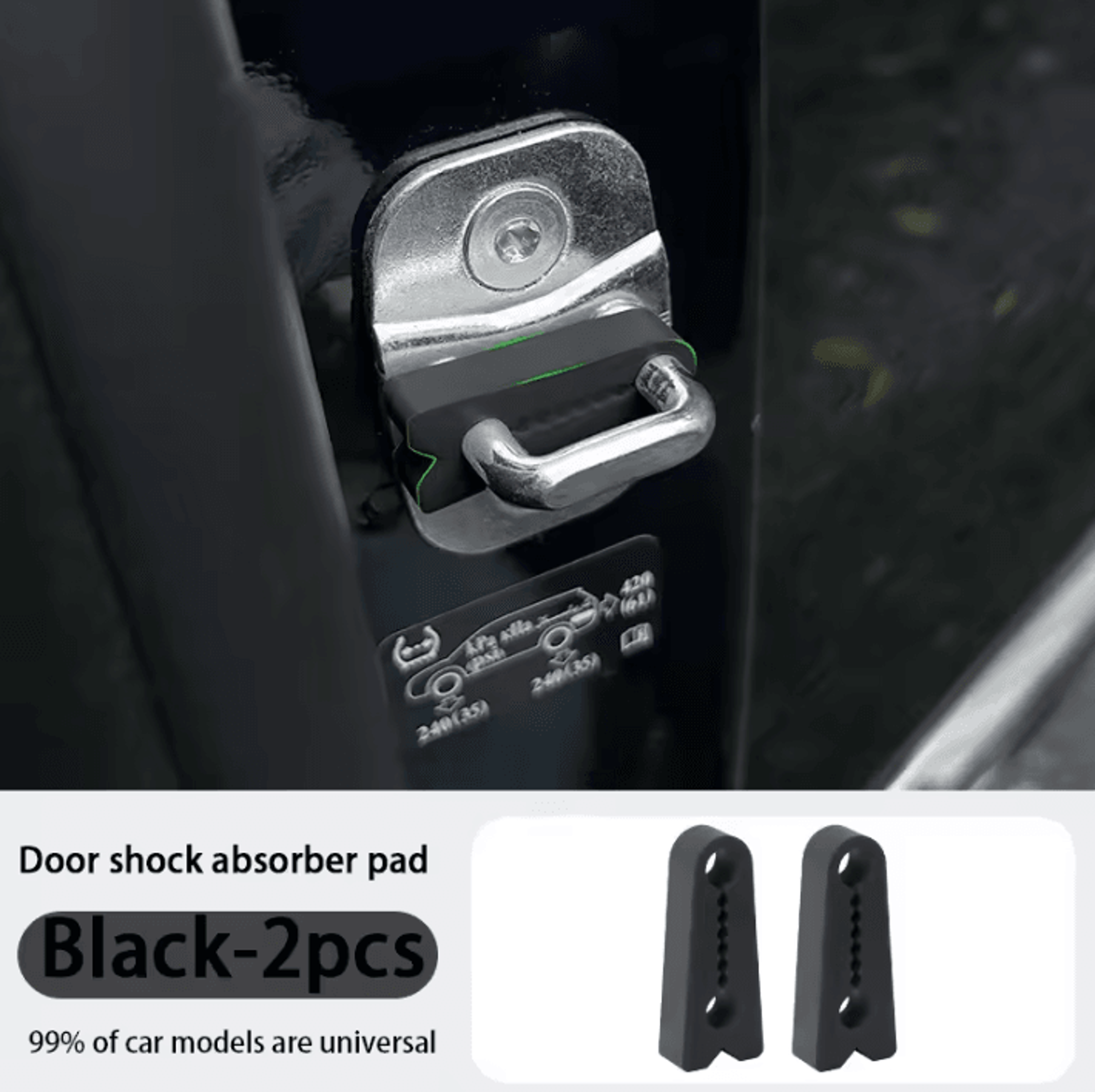 Universal Car Door Lock Shock Absorber Cushion Protectors 4