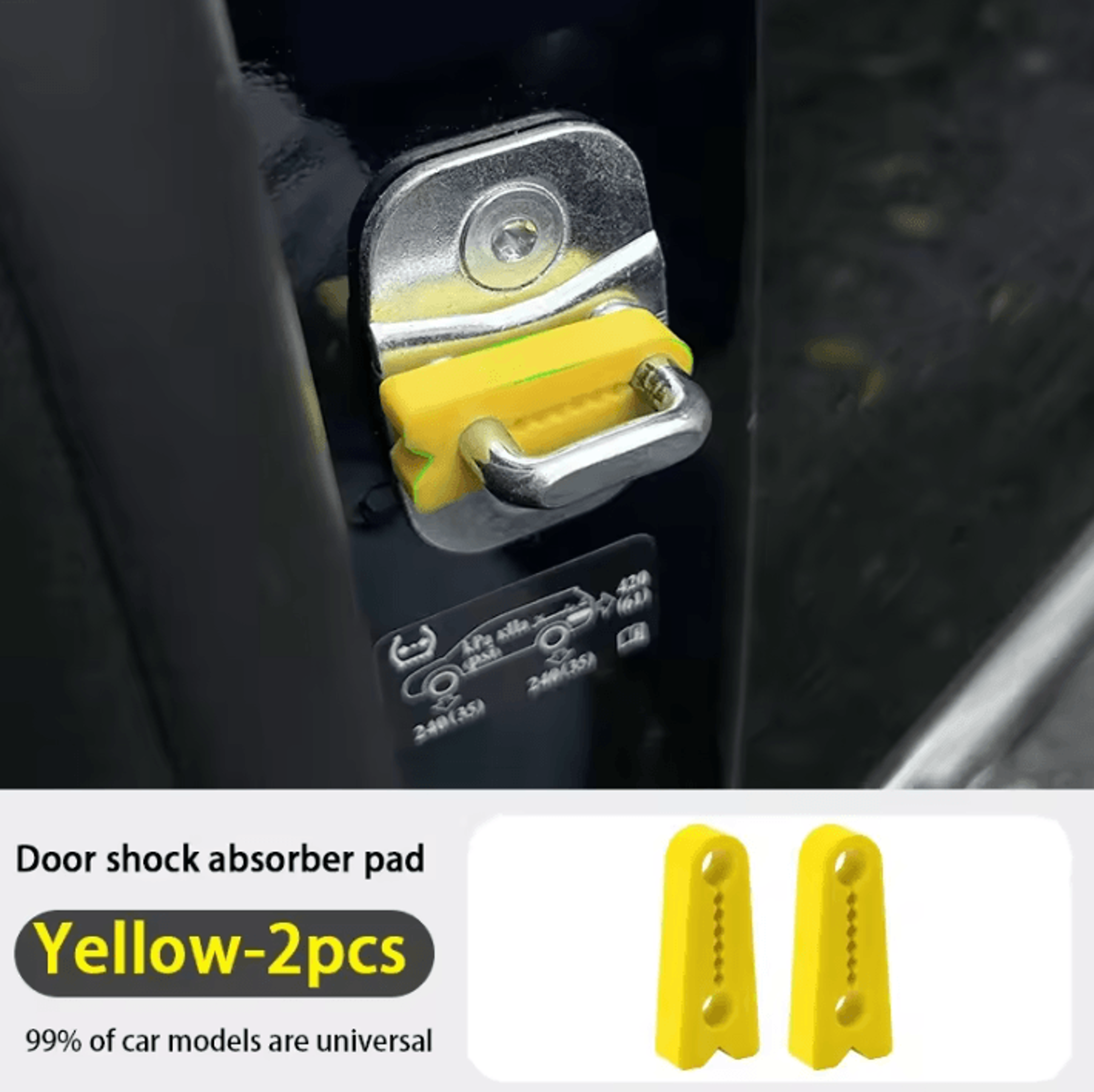 Universal Car Door Lock Shock Absorber Cushion Protectors 6