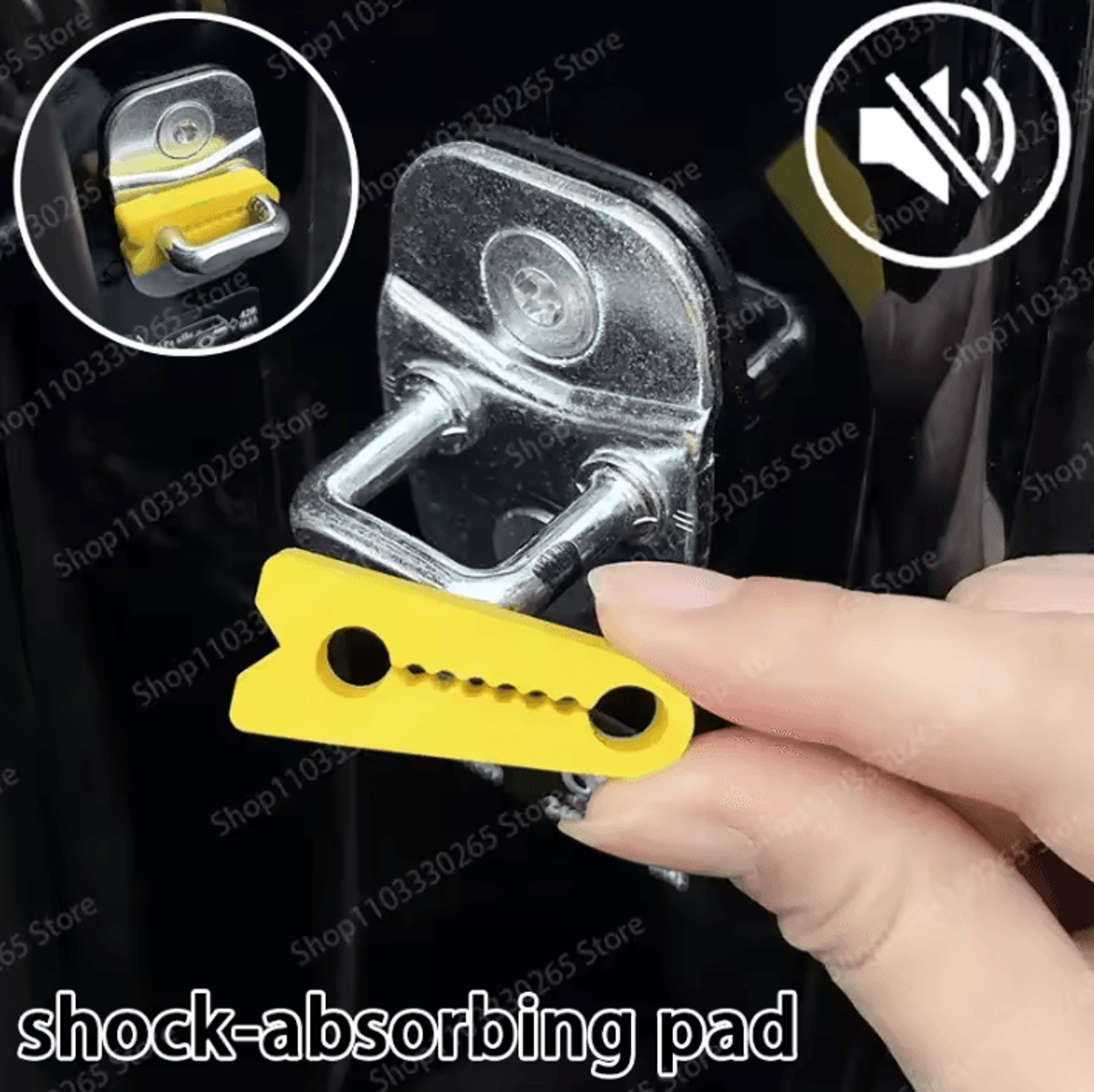 Silicone Car Door Lock Buckle Protector Shock Absorbing Buffer Pads 0