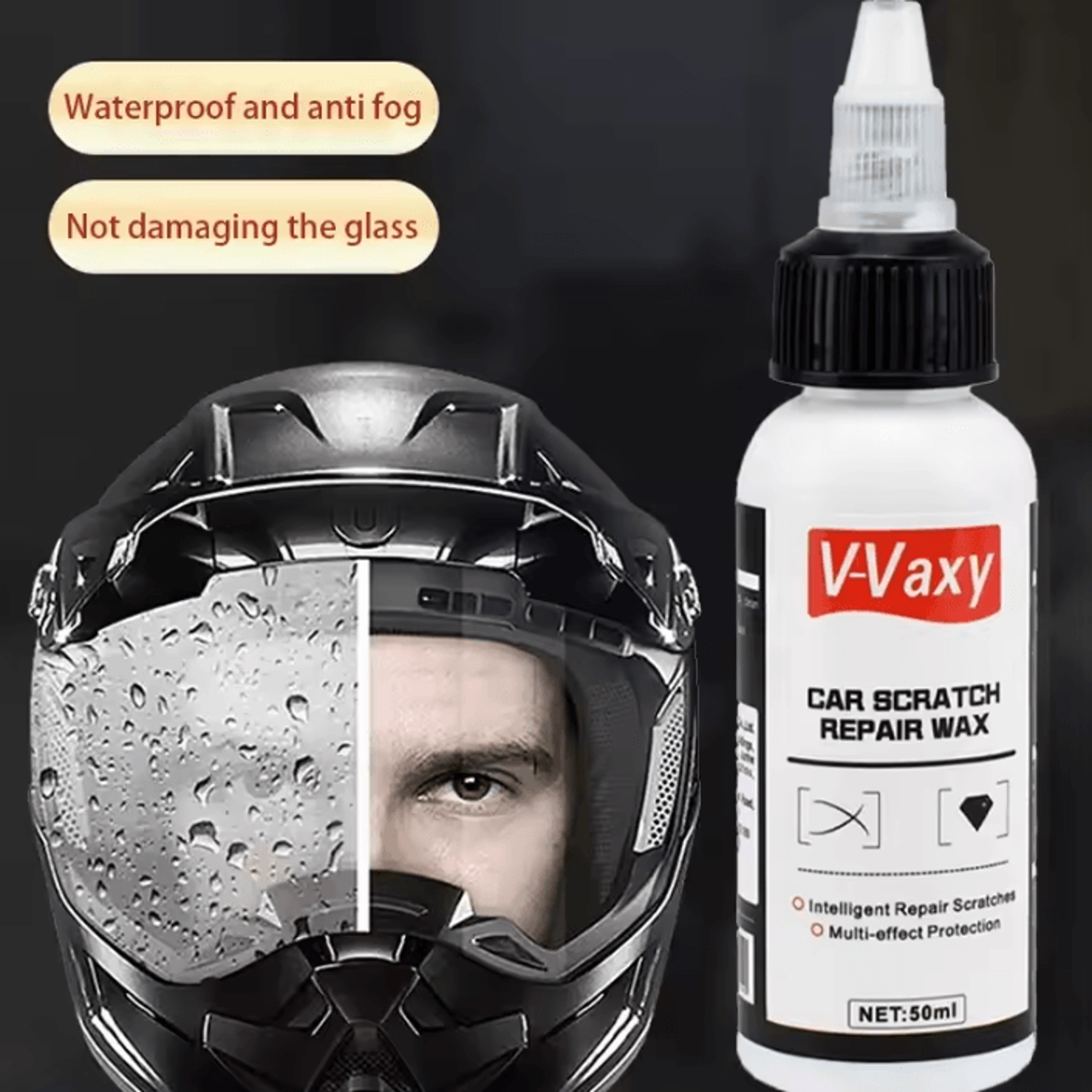 Motorcycle Helmet Rain Repellent And Anti Fog Spray For Visors And Mirrors 0
