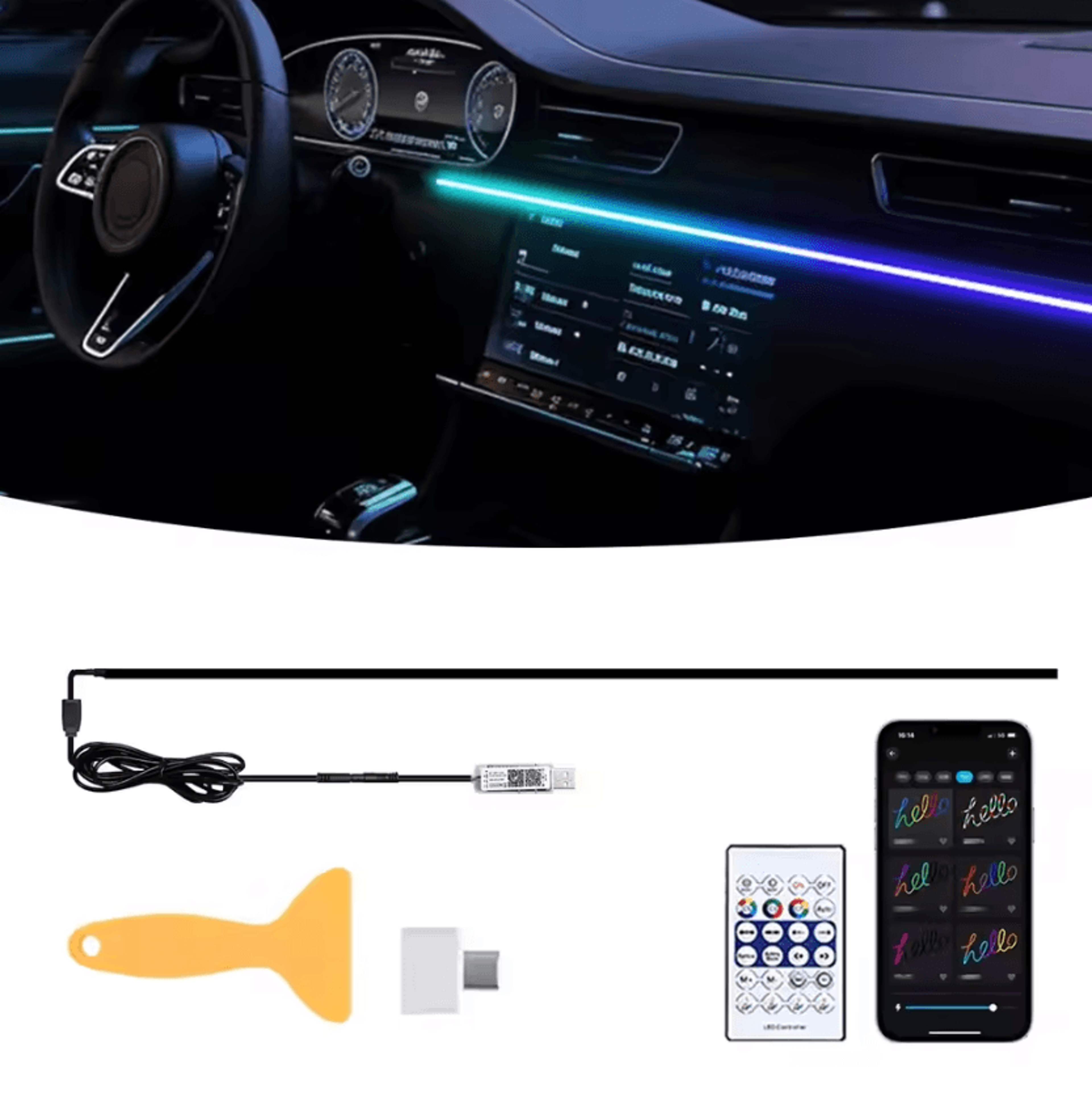 Tesla Dashboard Ambient Light USB Docking Station With Auto Shutdown Module 4